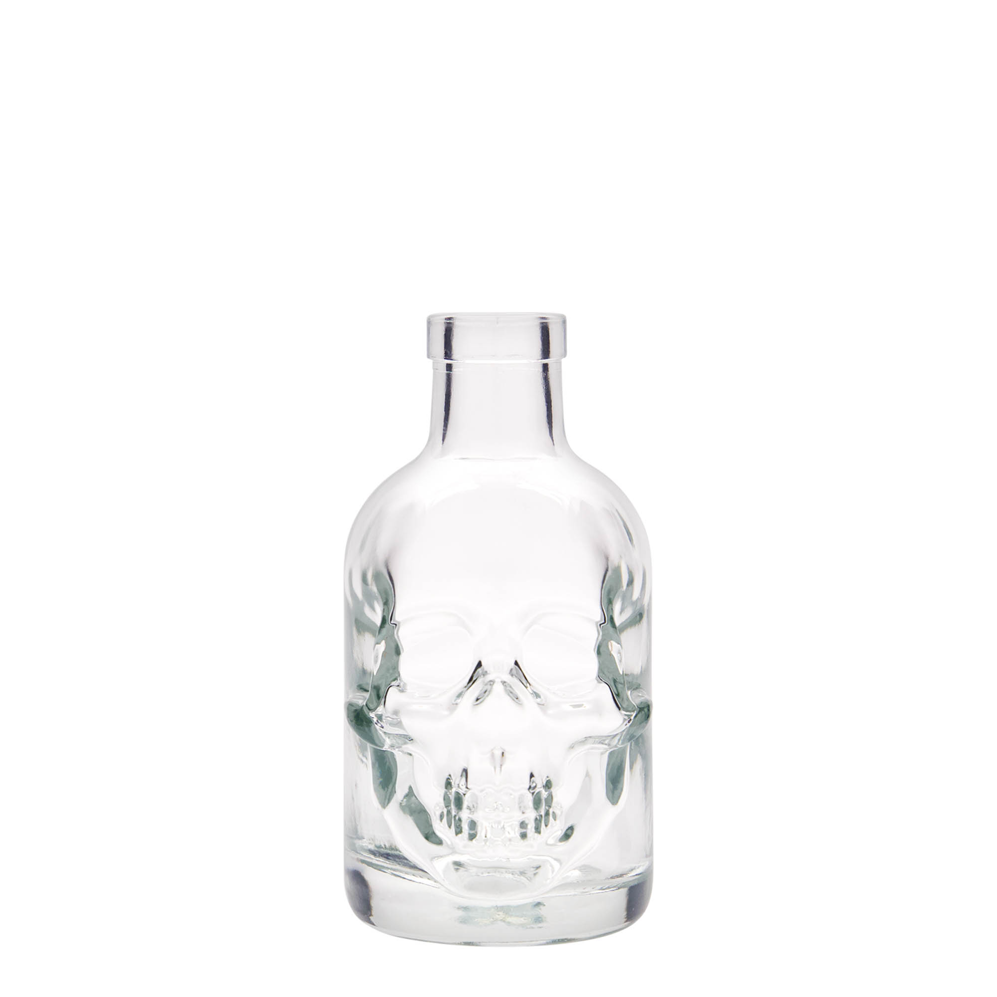 200 ml üvegpalack 'Halálfej', nyílás: parafa