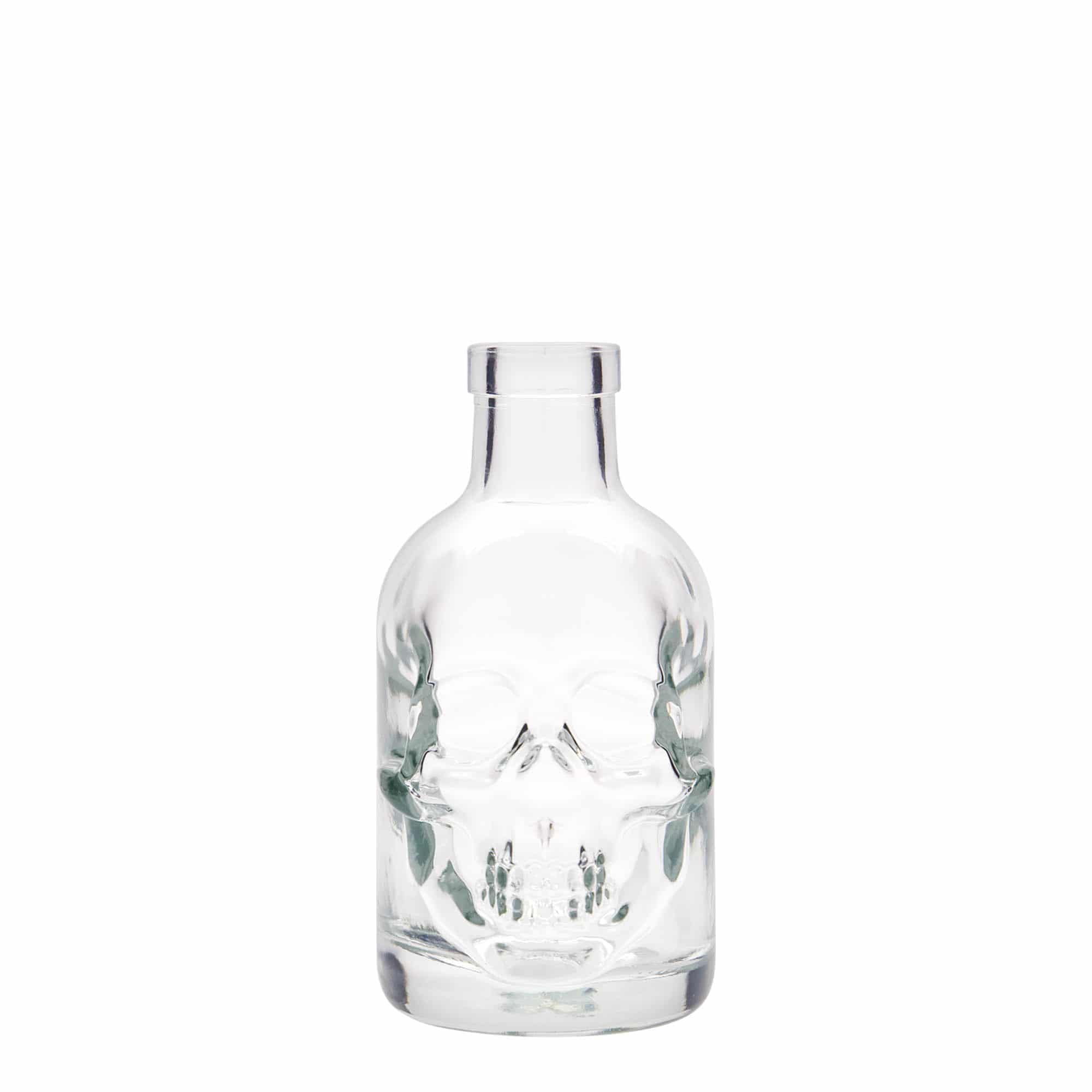 200 ml üvegpalack 'Halálfej', nyílás: parafa