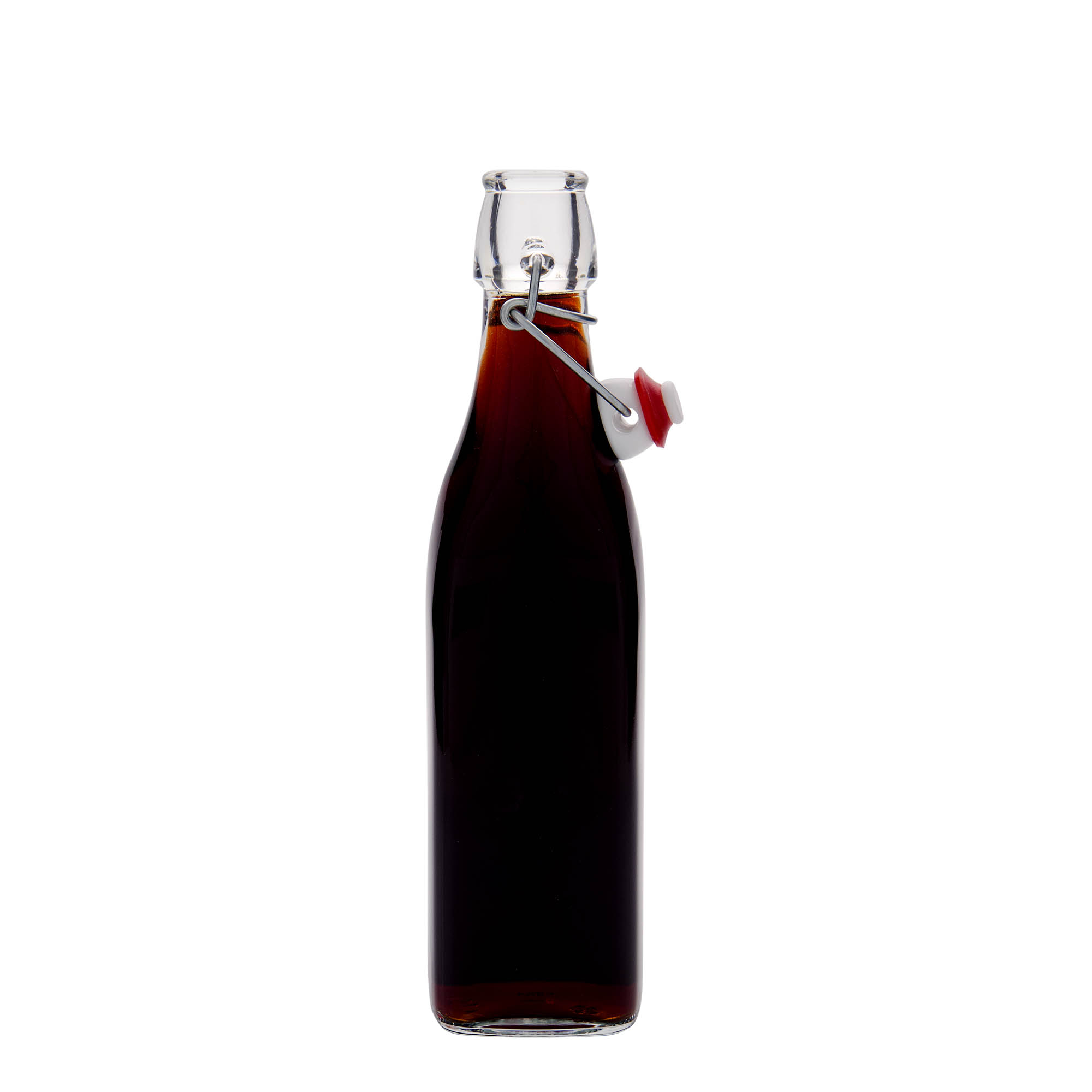500 ml üvegpalack 'Swing, négyzet alakú, nyílás: patentzár' 500 ml üvegpalack 'Swing, négyzet alakú, nyílás: patentzár'