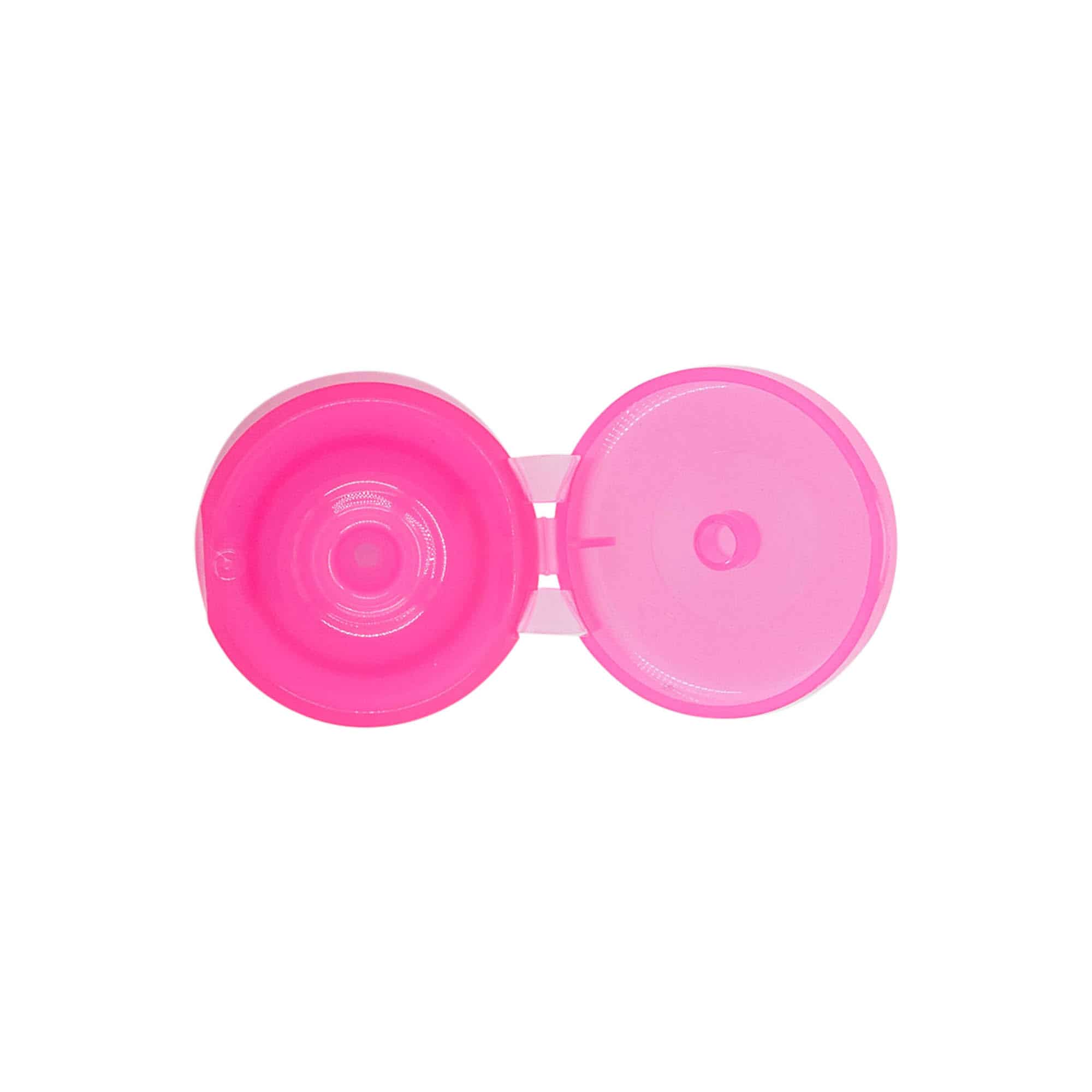 Fedeles csavaros kupak, PP-műanyag, pink, a következő szájnyíláshoz: 24/410