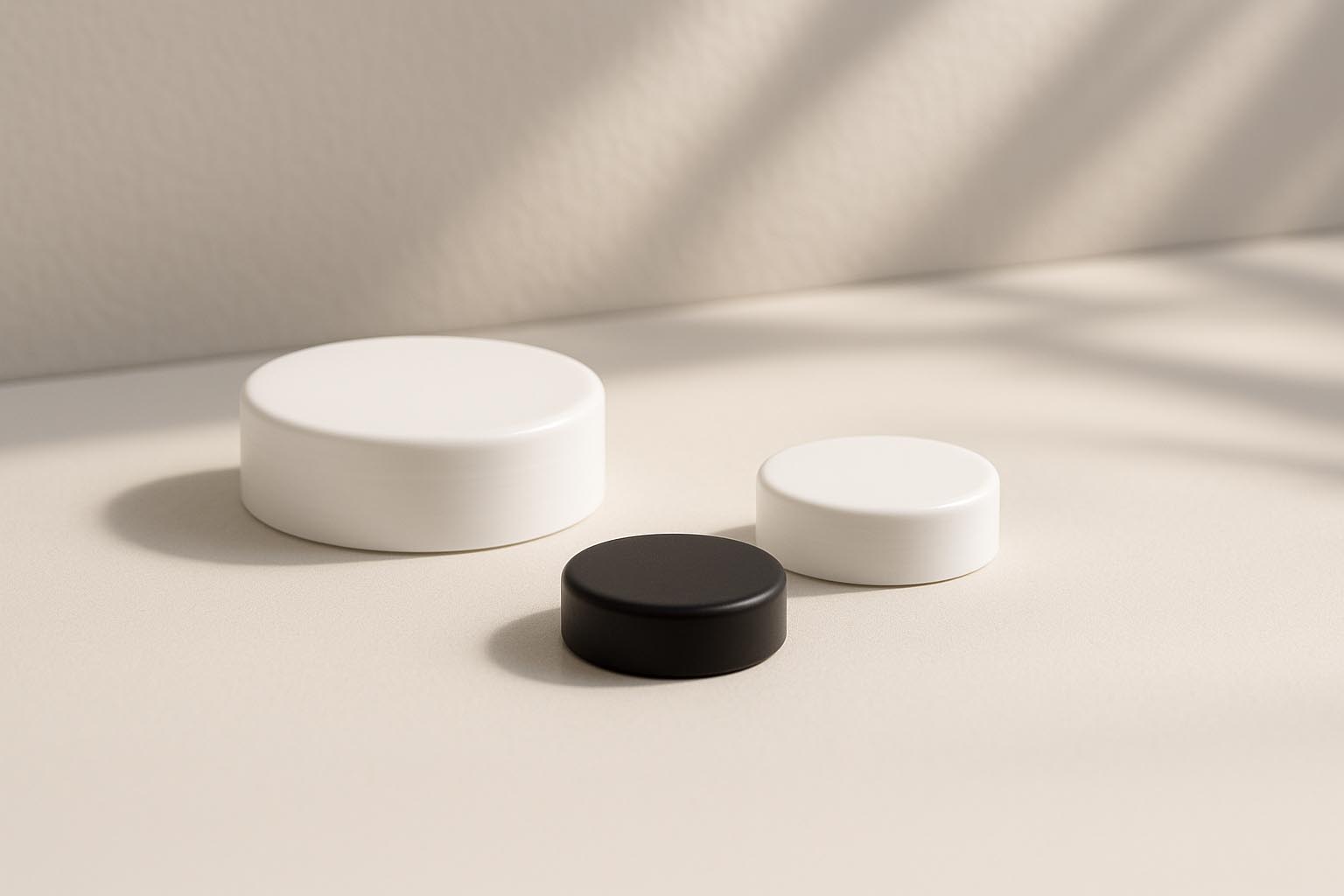 Csavarzár 50 ml-es 'Antonella'-hoz, PP műanyag, fekete