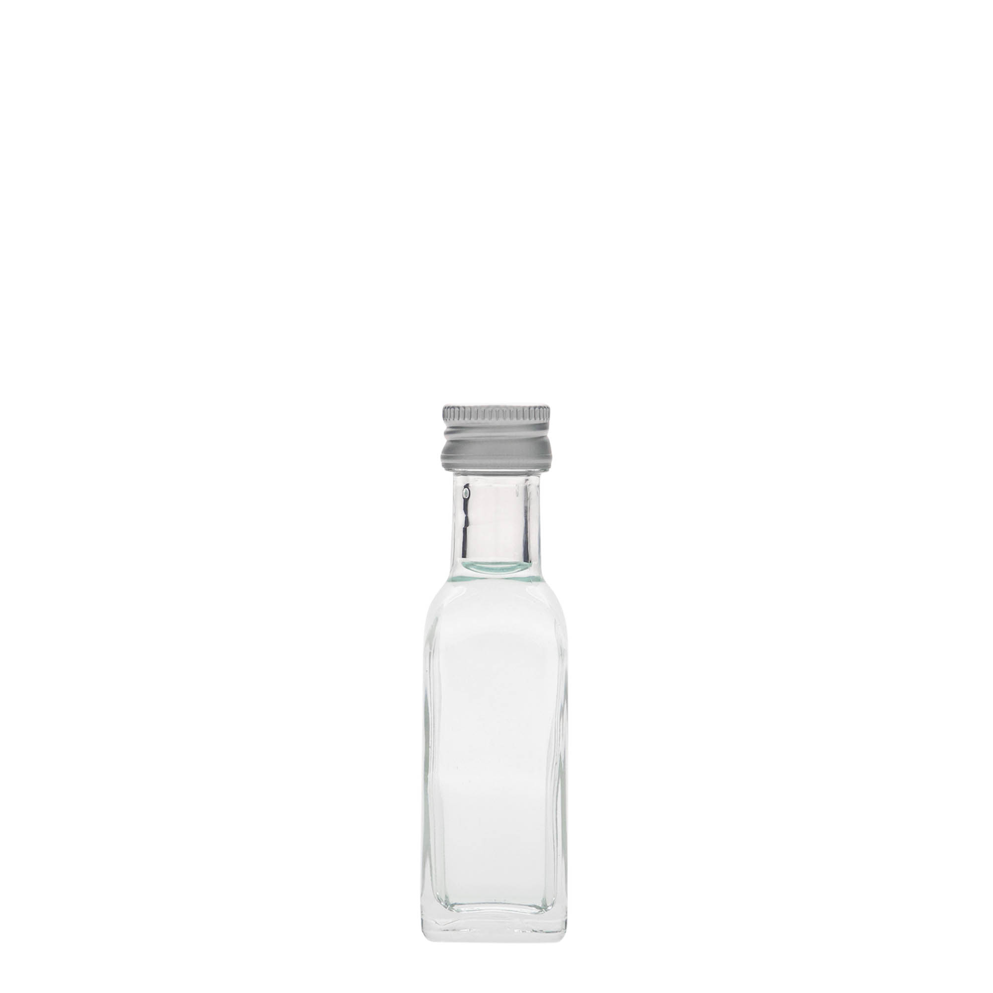 20 ml-es 'Marasca' üvegfiola, négyzet alakú, nyílás: PP 18 20 ml-es 'Marasca' üvegfiola, négyzet alakú, nyílás: PP 18