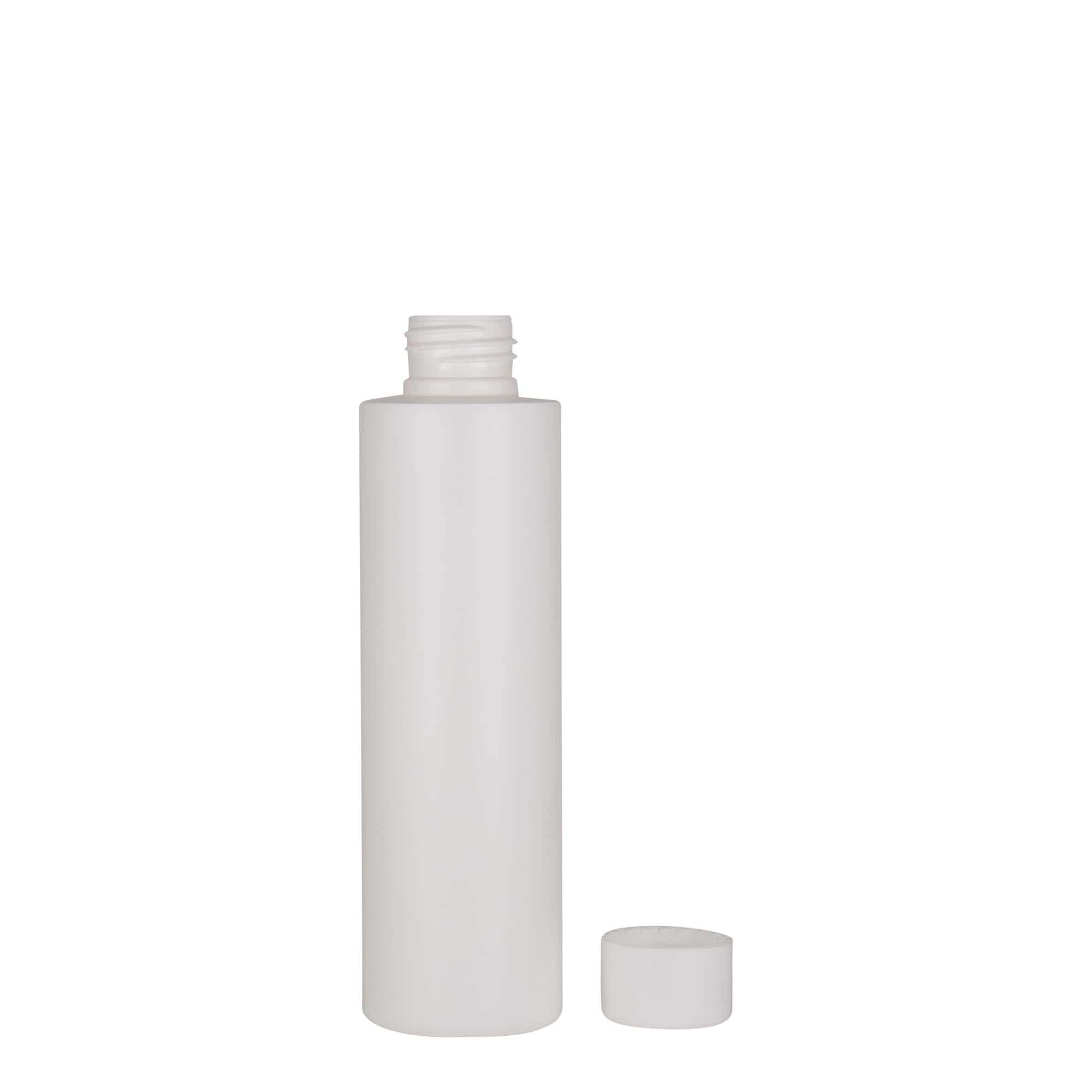 150 ml-es műanyag palack 'Pipe', HDPE, fehér, szájnyílás: 24/410
