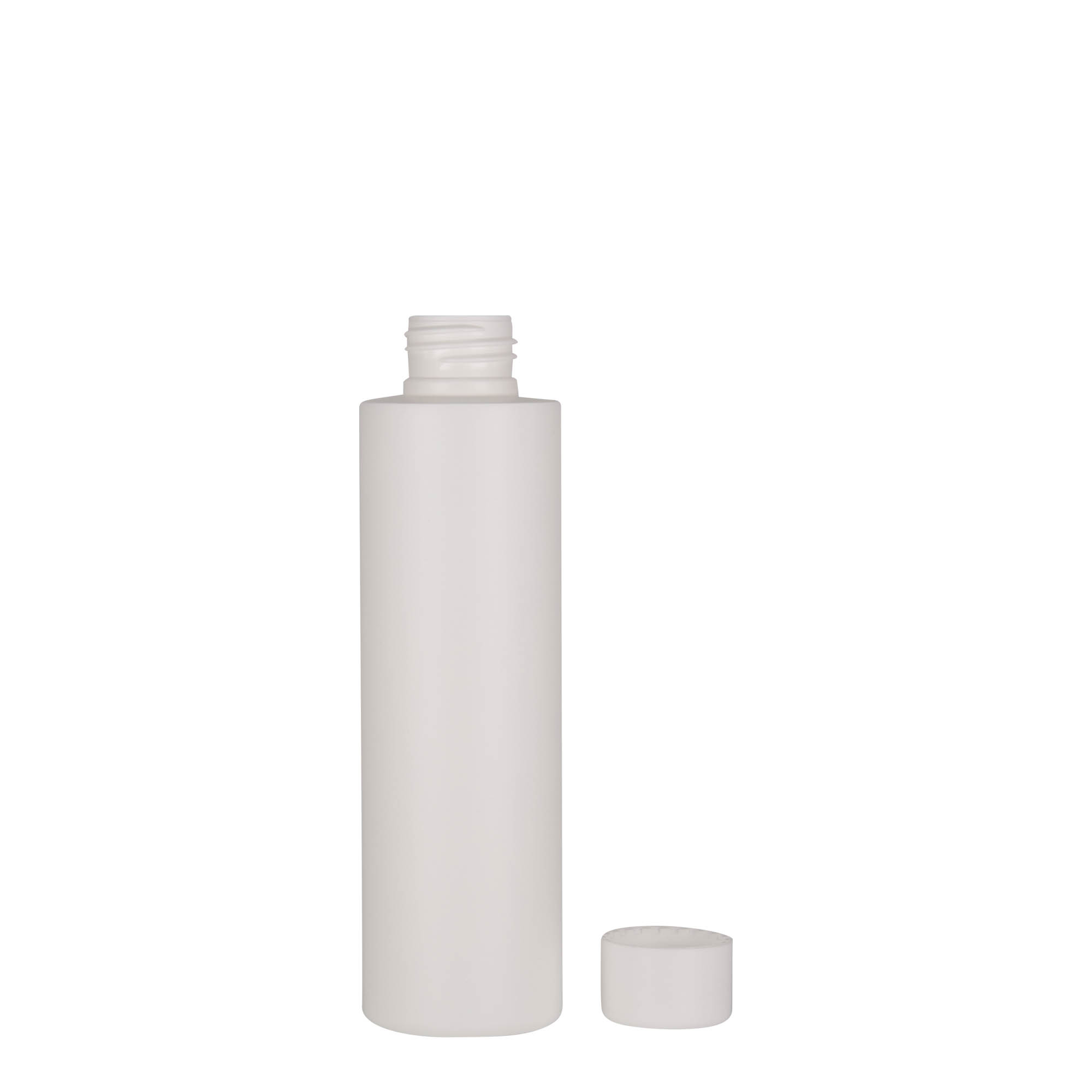 150 ml műanyag palack 'Pipe', HDPE, fehér, nyílás: 24/410