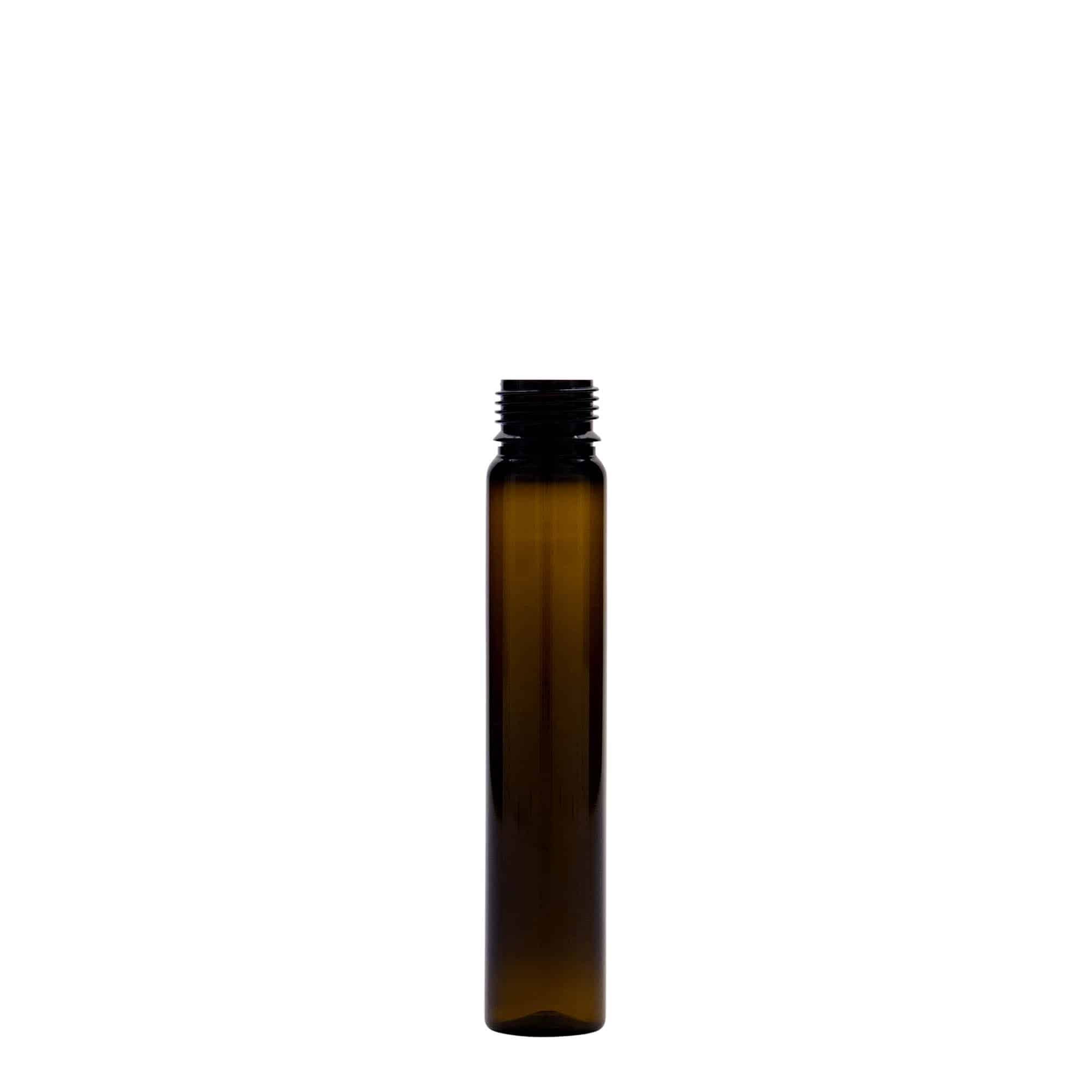 25 ml PET-cső, műanyag, barna, nyílás: csavarzár