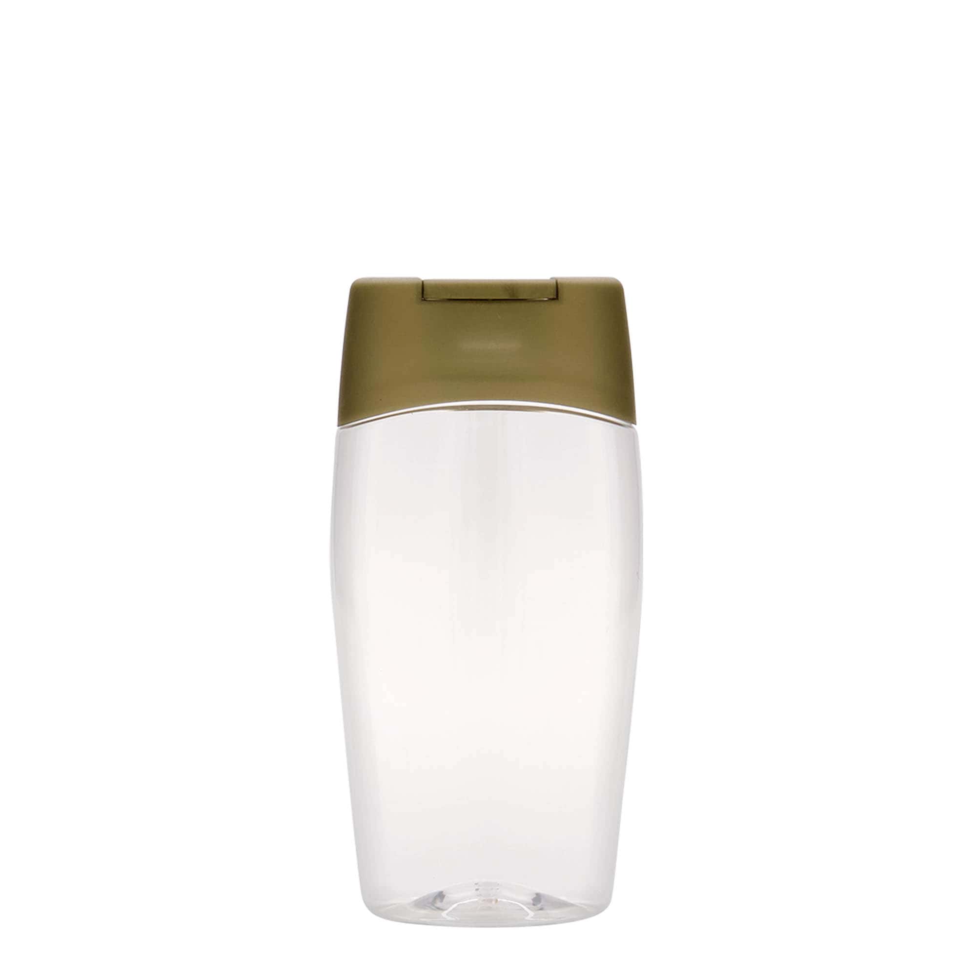 200 ml PET-palack 'Squeeze', ovális, műanyag