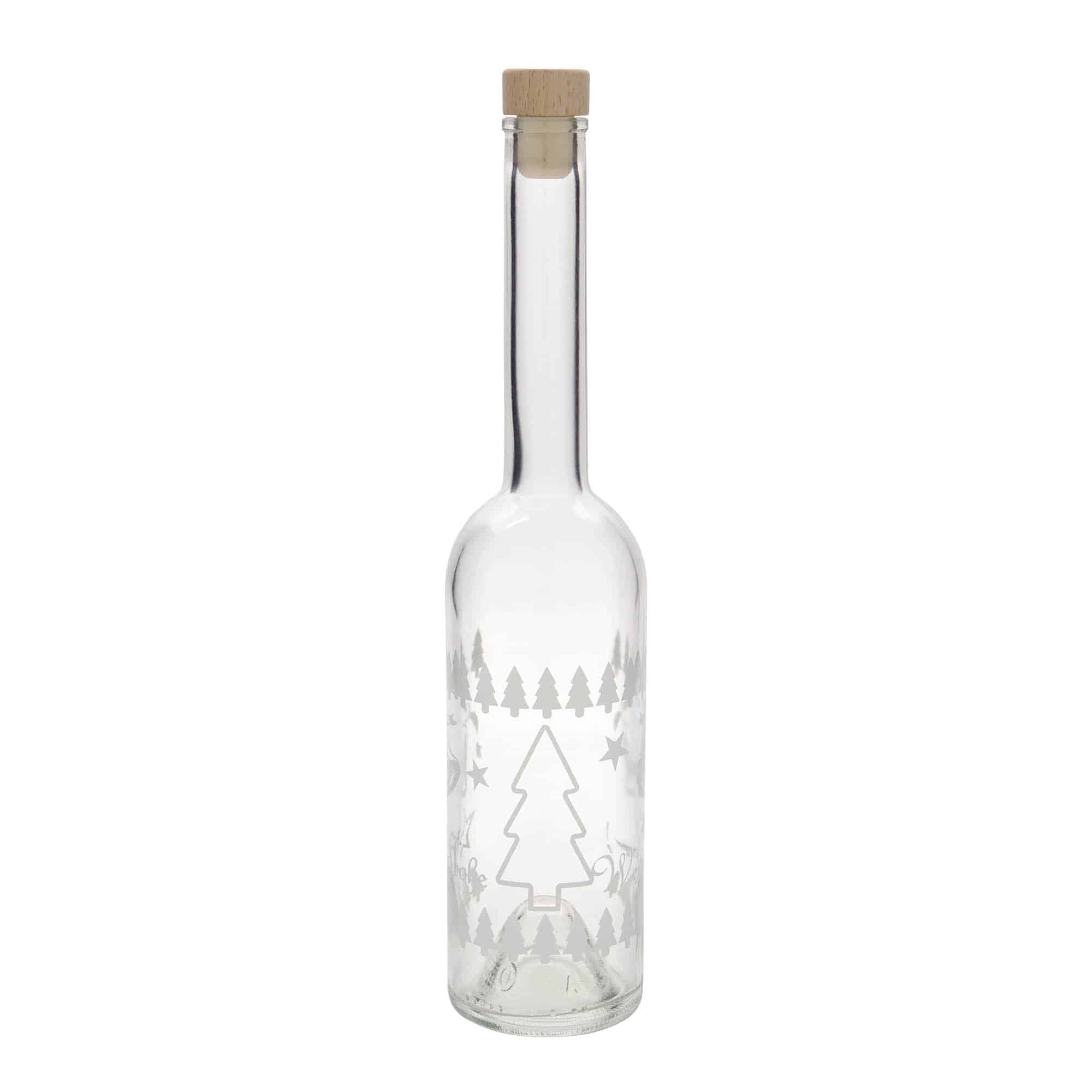 500 ml üvegpalack 'Opera', motívum: Klasszikus karácsony, nyílás: parafa