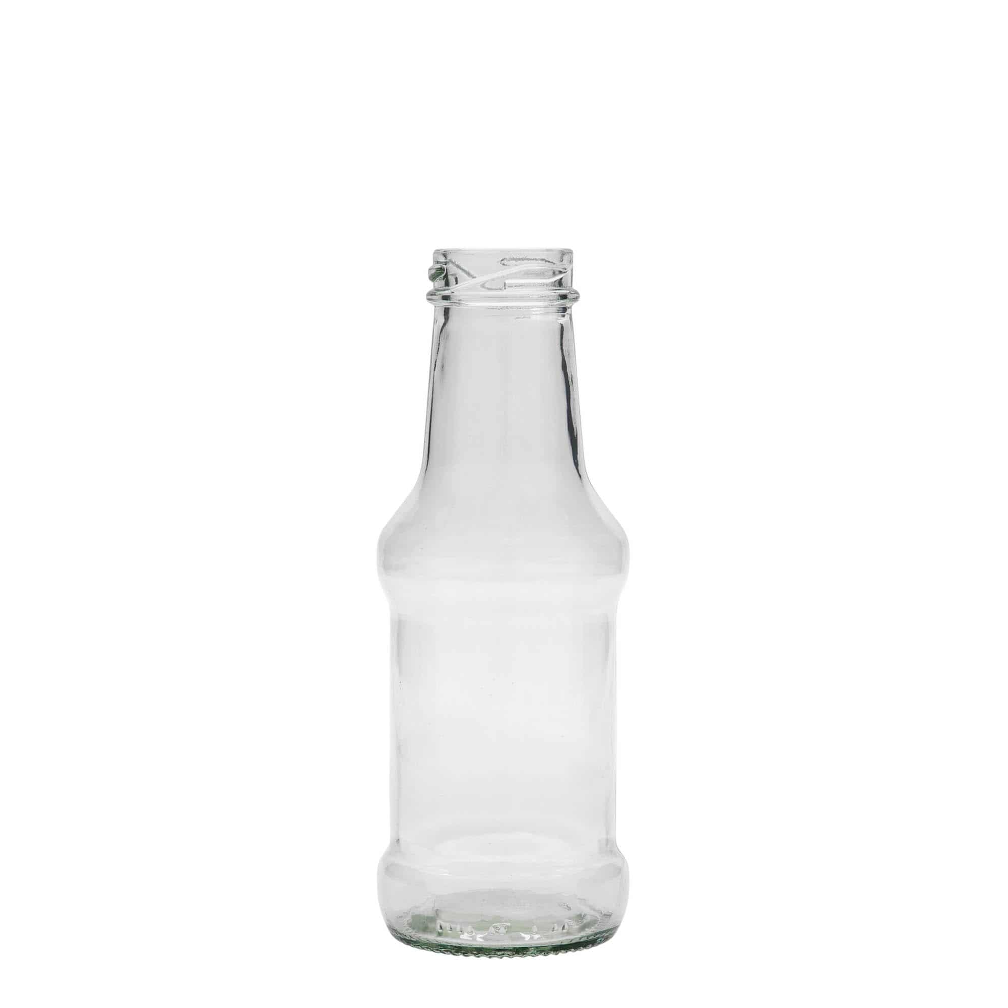 250 ml-es szószos flakon, üveg, szájnyílás: Twist-Off (TO 38) 250 ml-es szószos flakon, üveg, szájnyílás: Twist-Off (TO 38)