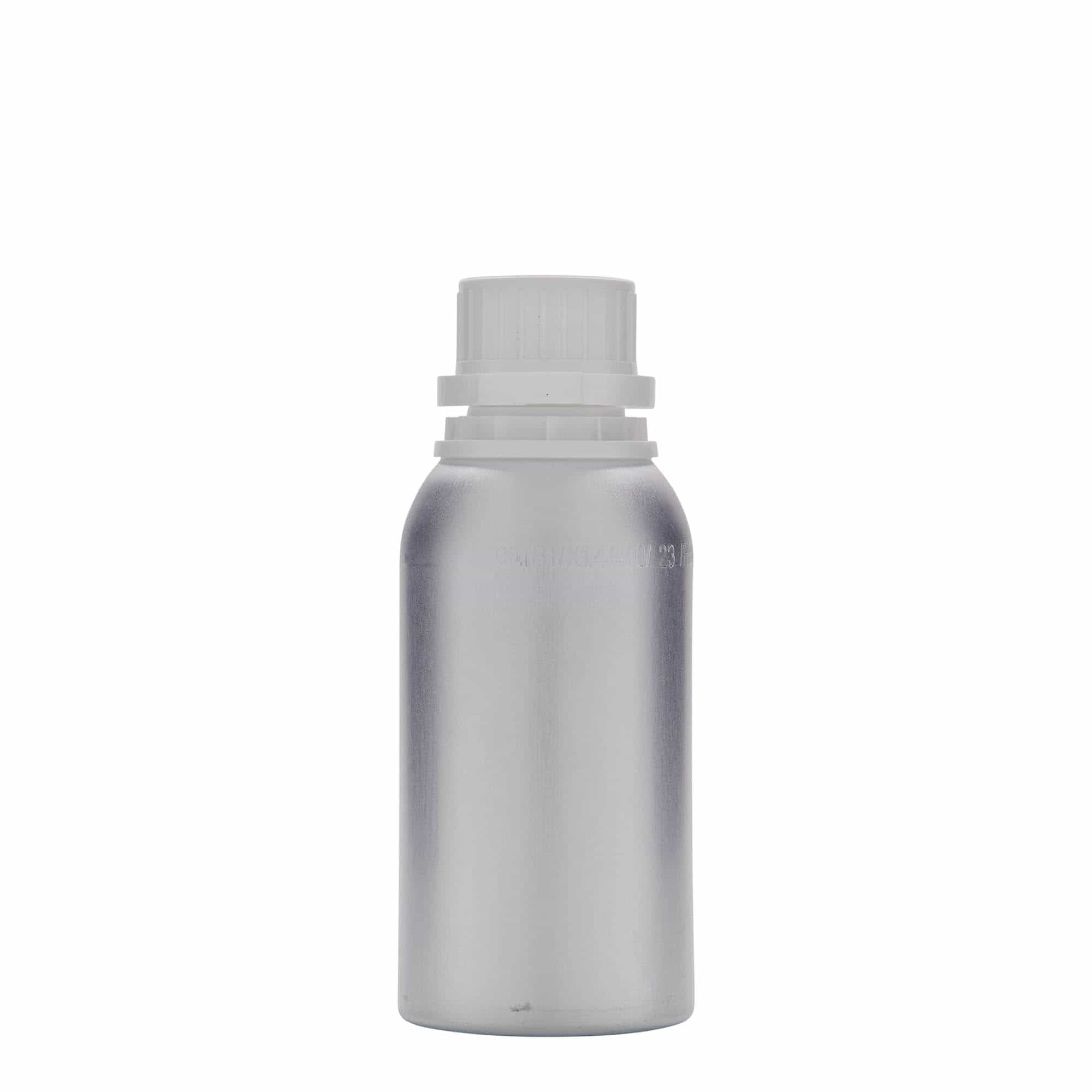 275 ml alumínium palack, fém, ezüst, nyílás: DIN 32