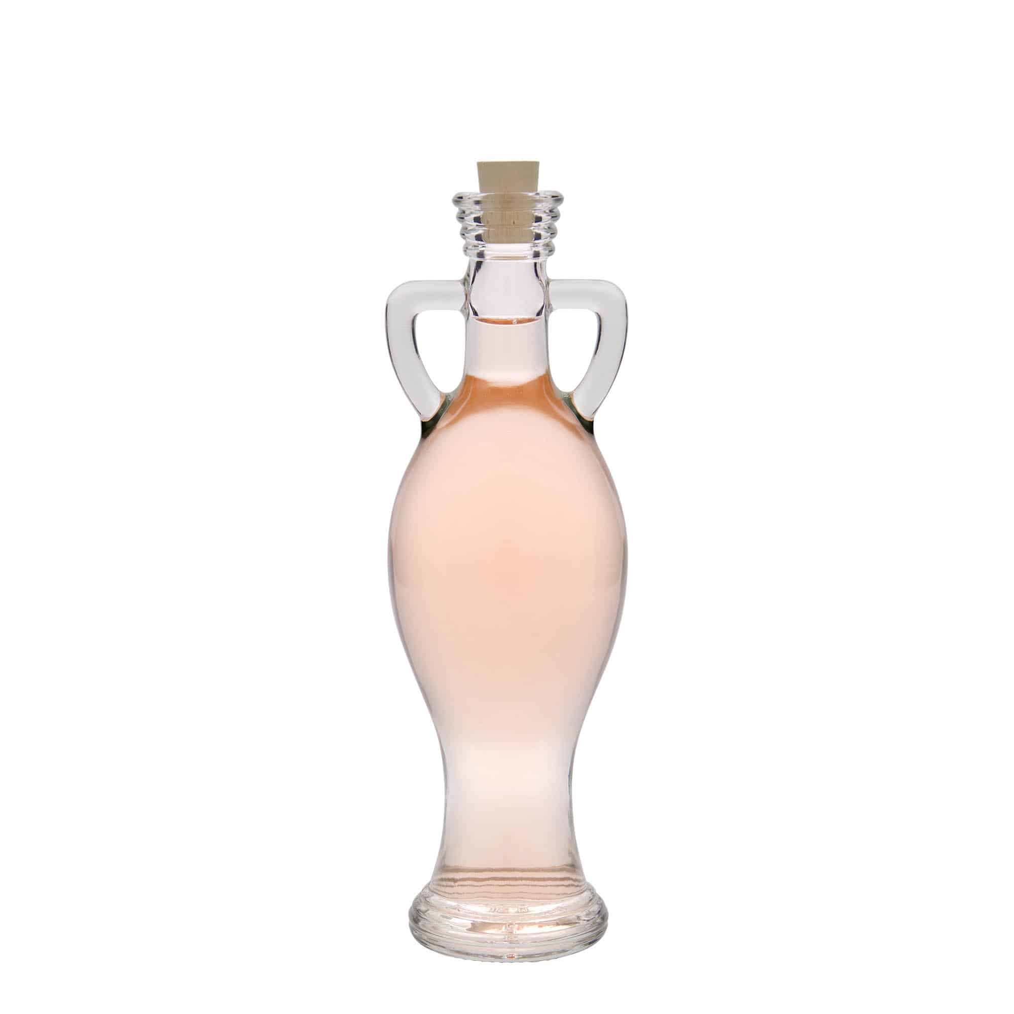 200 ml üvegpalack 'Amphore', nyak: parafa
