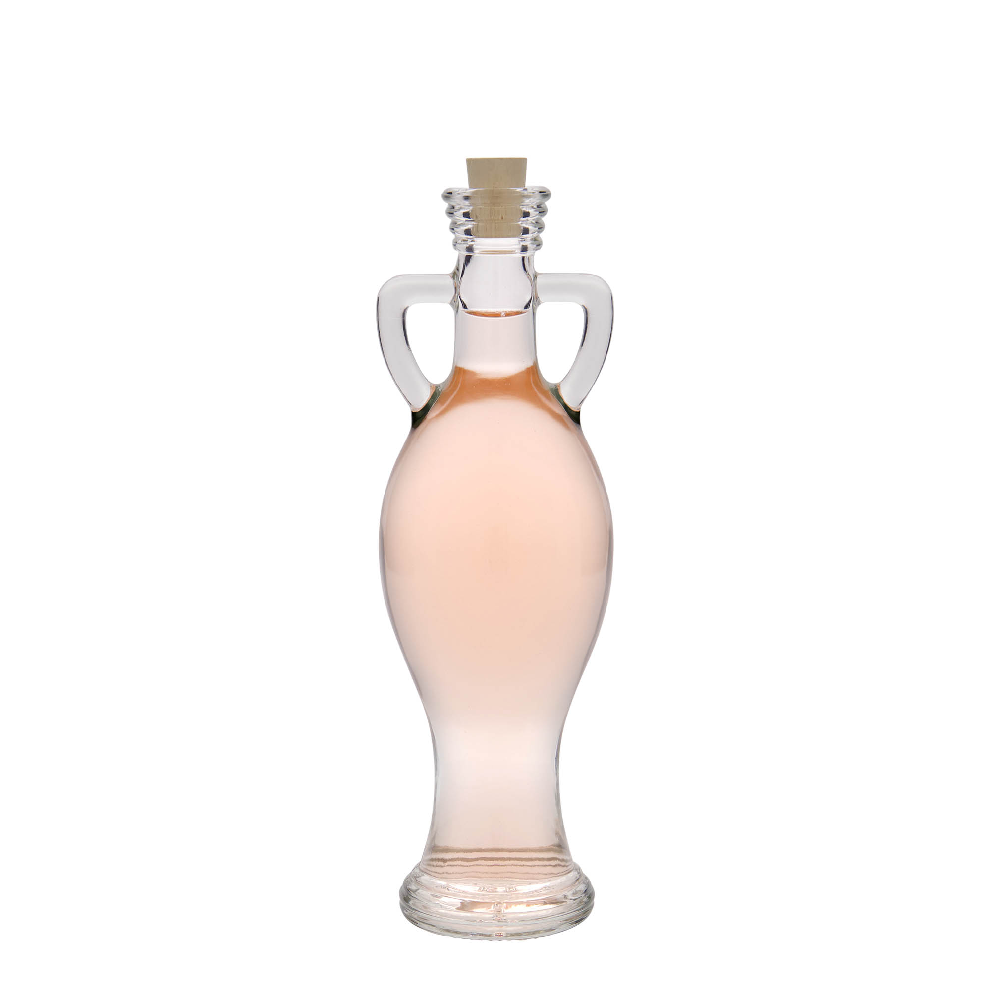 200 ml üvegpalack 'Amphore', nyak: parafa