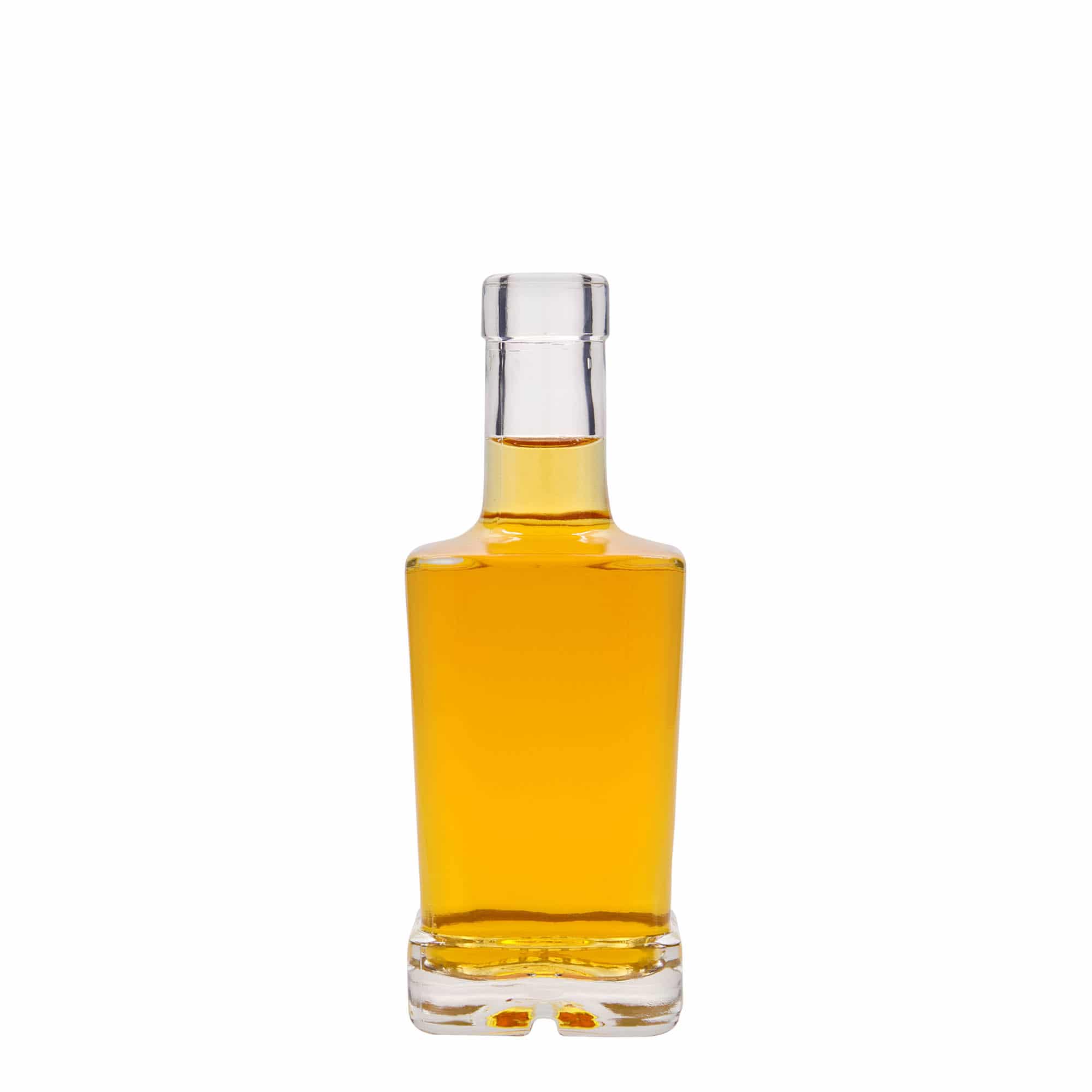 250 ml üvegpalack 'Rene', négyzet alakú, nyílás: parafa