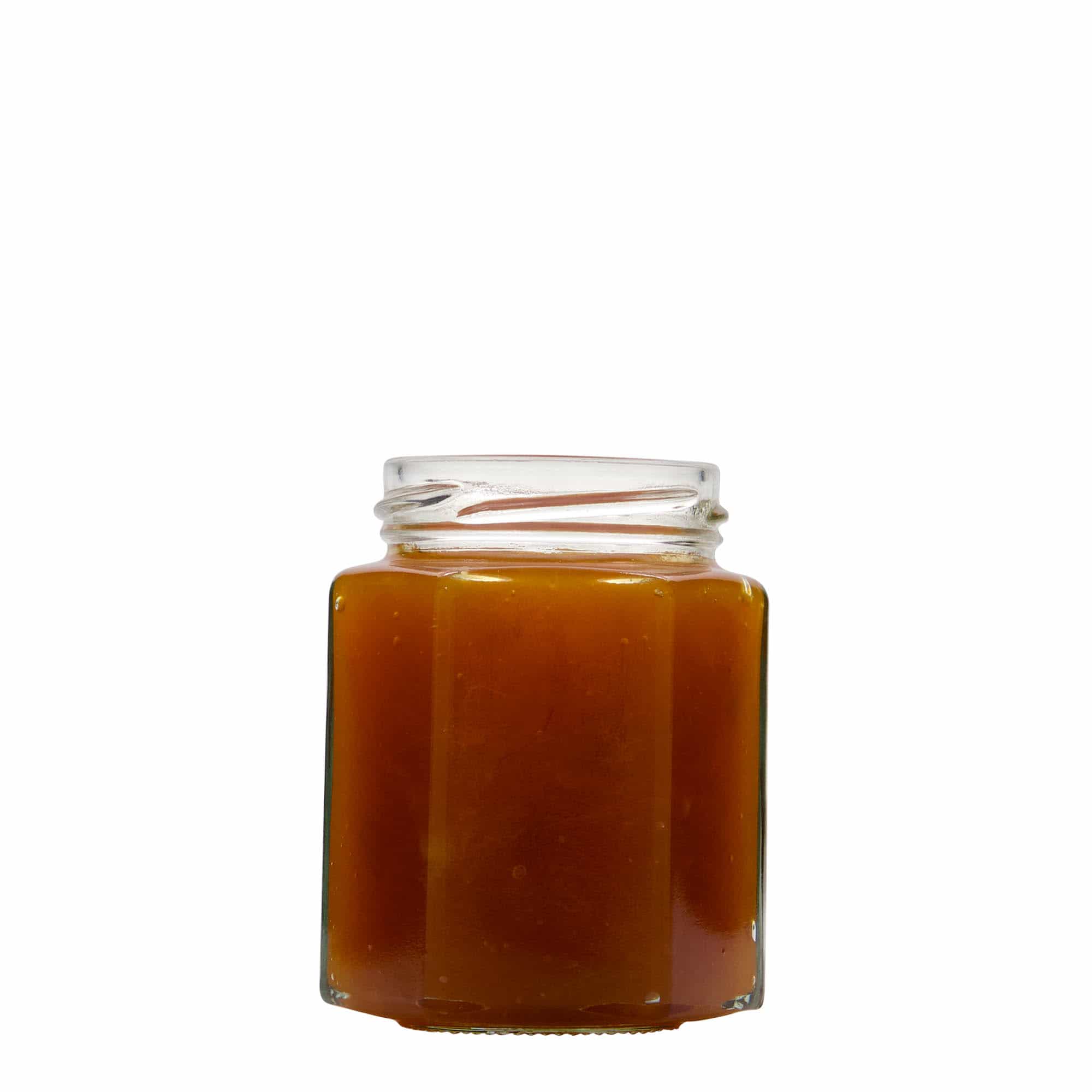 191 ml hatszögletű üveg, nyílás: csavaros zárófedél (TO 58)