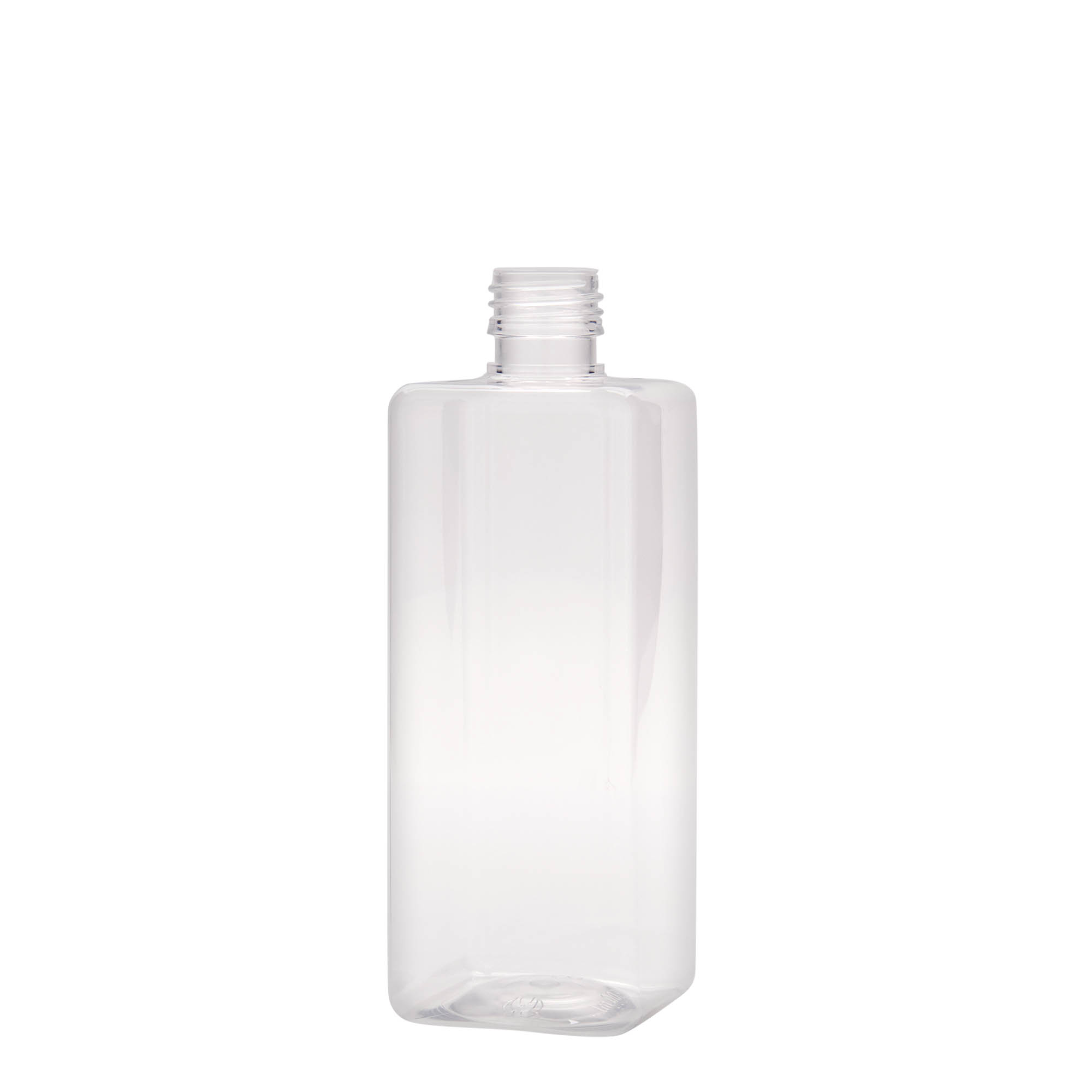 500 ml PET-palack 'Karl', négyzet alakú, műanyag, nyílás: PP 28