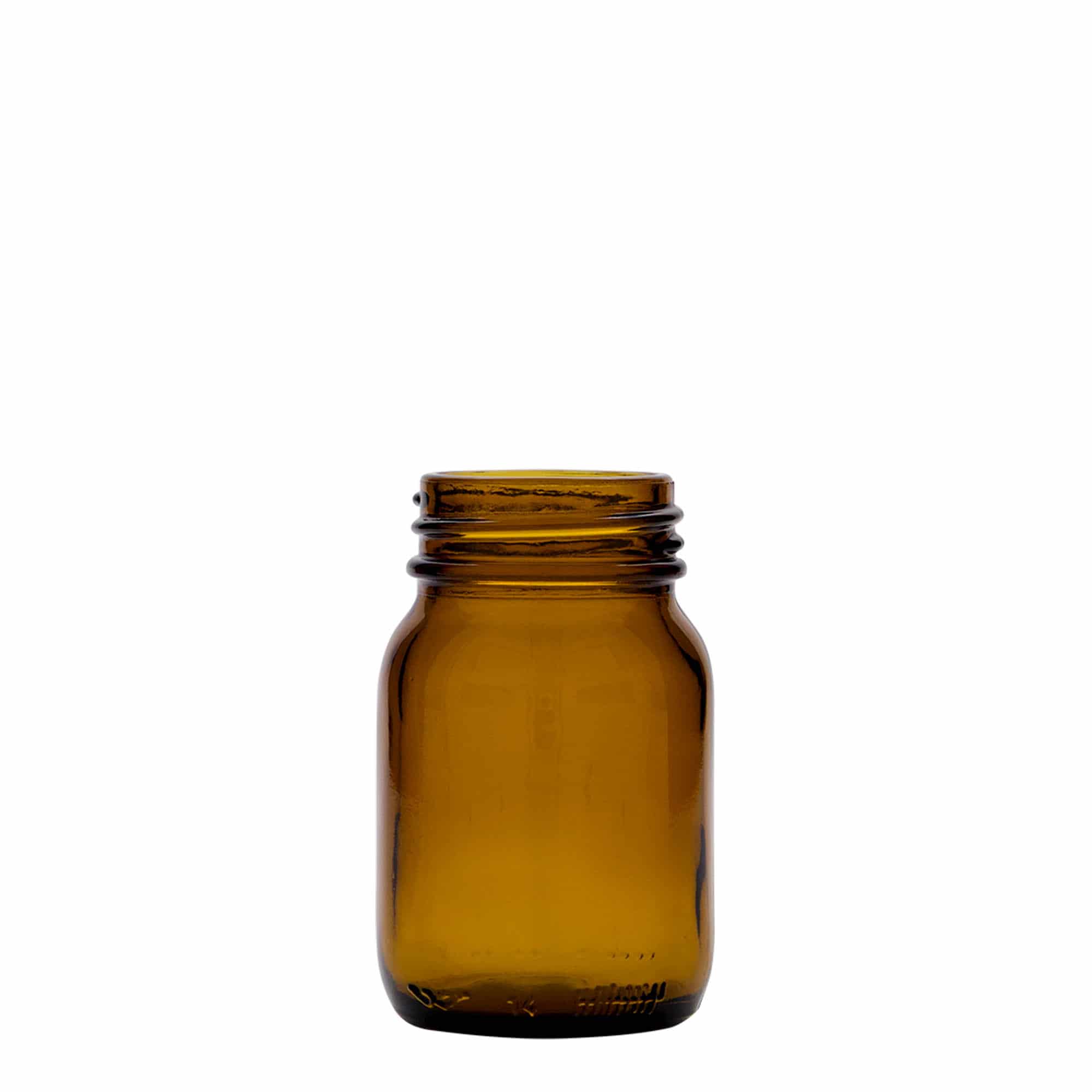 75 ml-es széles nyakú üveg, barna, szájnyílás: DIN 40 75 ml-es széles nyakú üveg, barna, szájnyílás: DIN 40