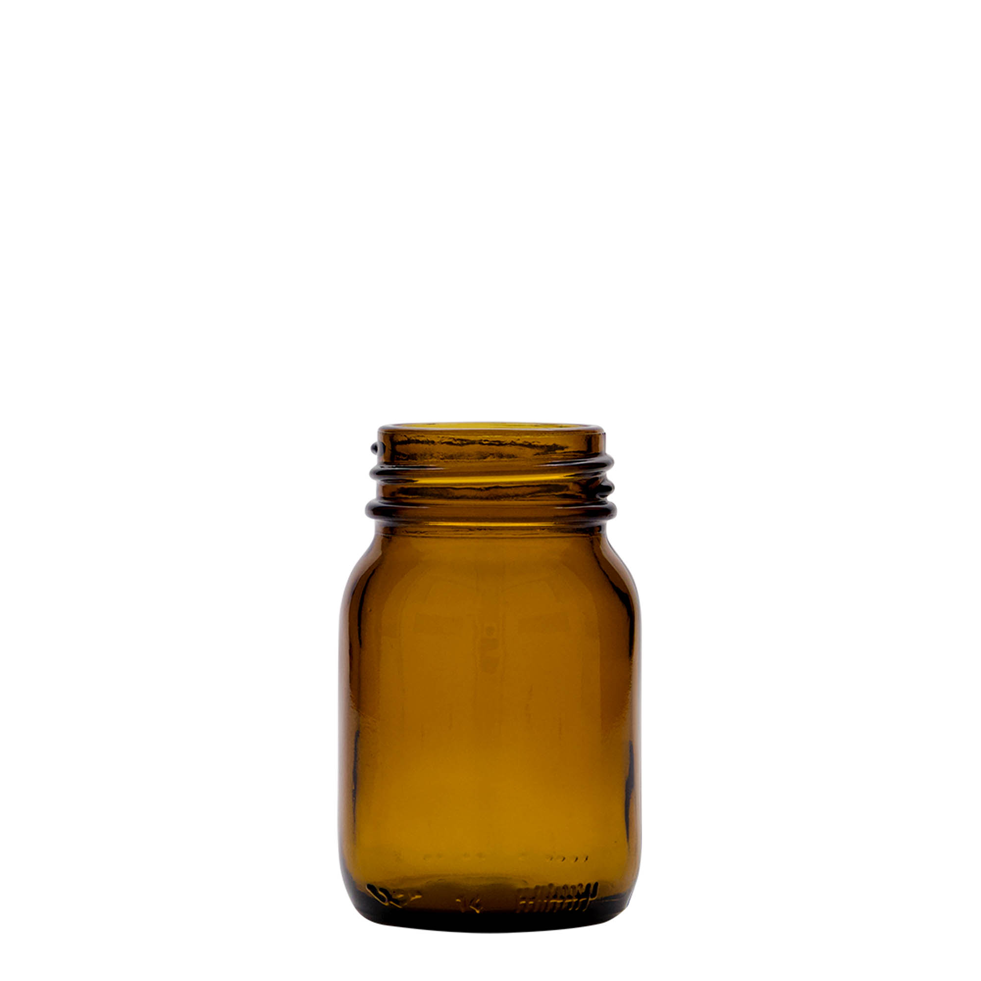 75 ml széles szájú üveg, barna, nyílás: DIN 40 75 ml széles szájú üveg, barna, nyílás: DIN 40