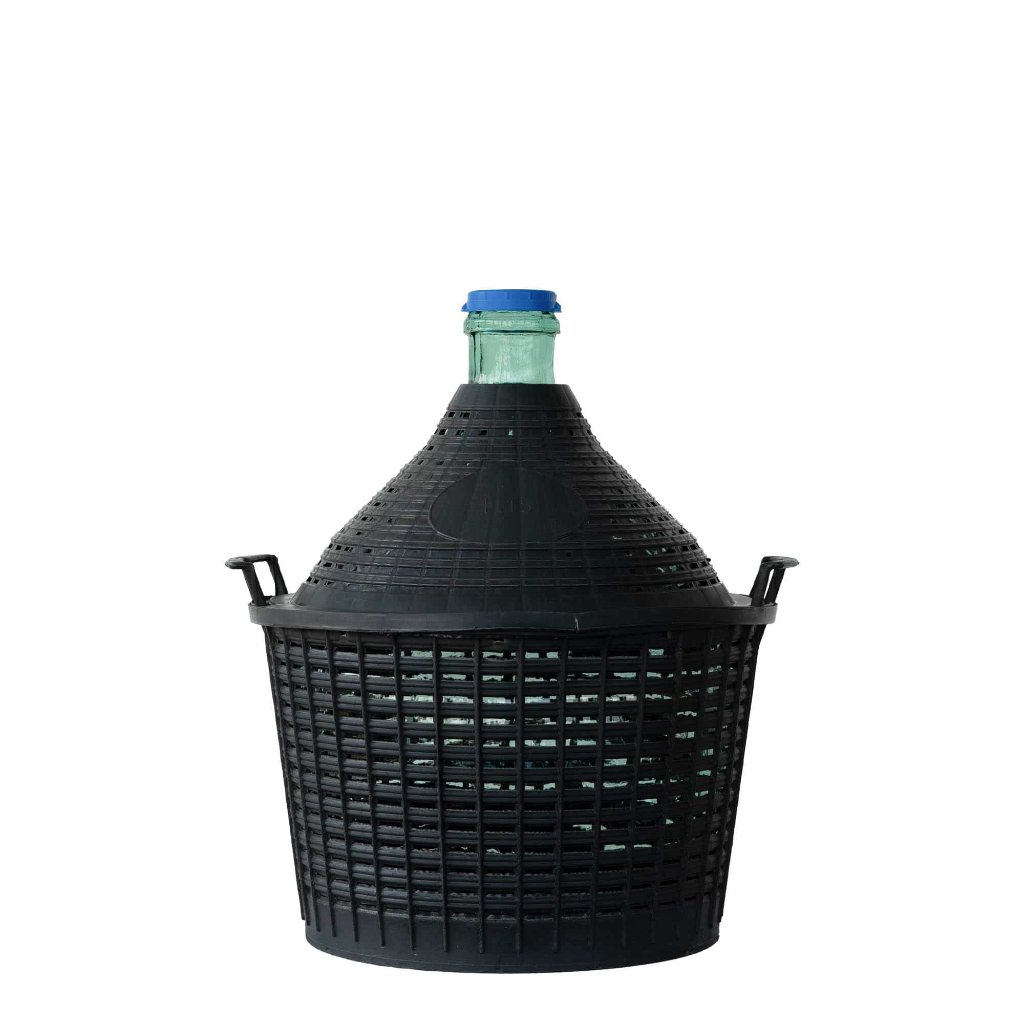 15 l ballonpalack keskeny nyakkal, üveg, nyílás: ráhúzható fedél