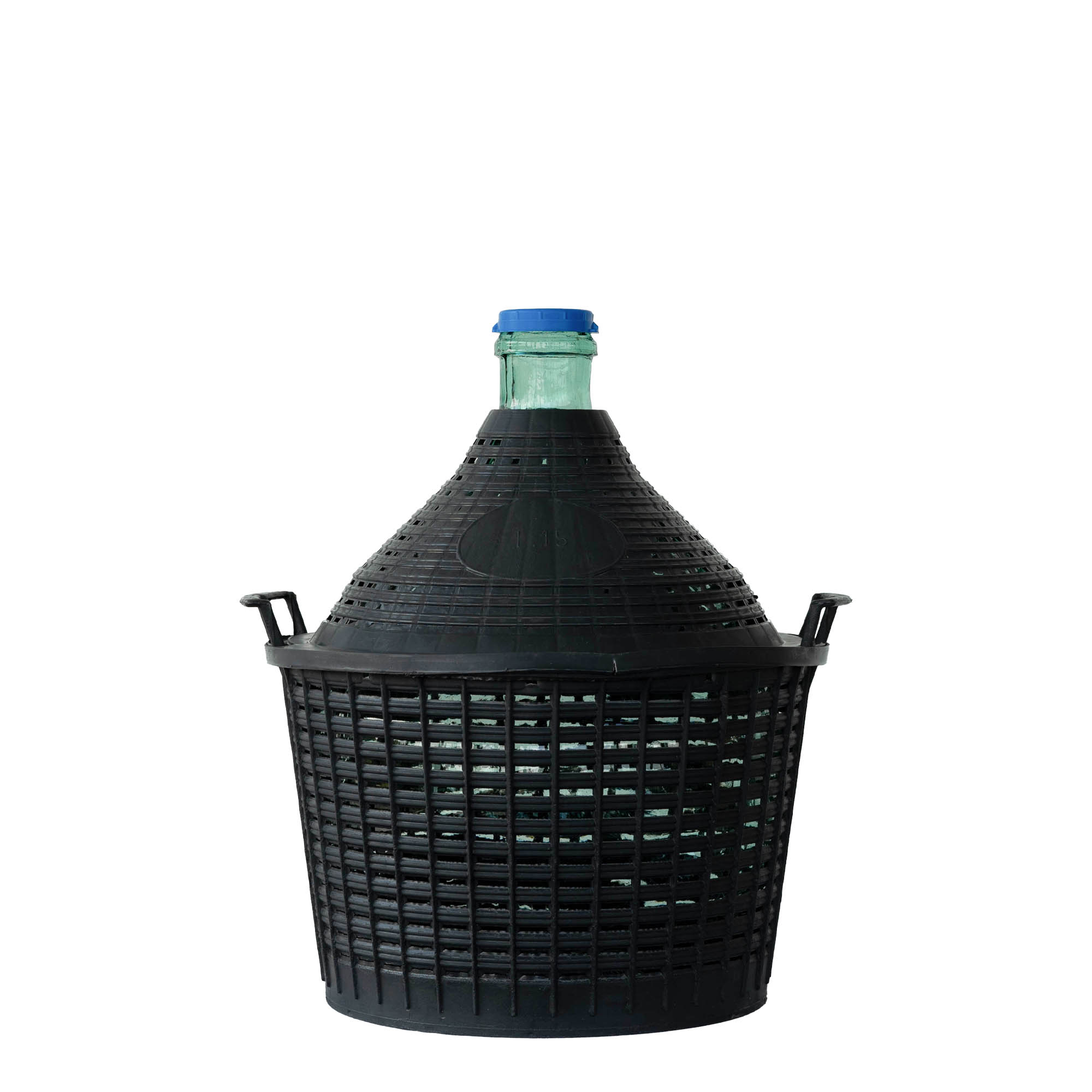 15 l ballonpalack keskeny nyakkal, üveg, nyílás: ráhúzható fedél