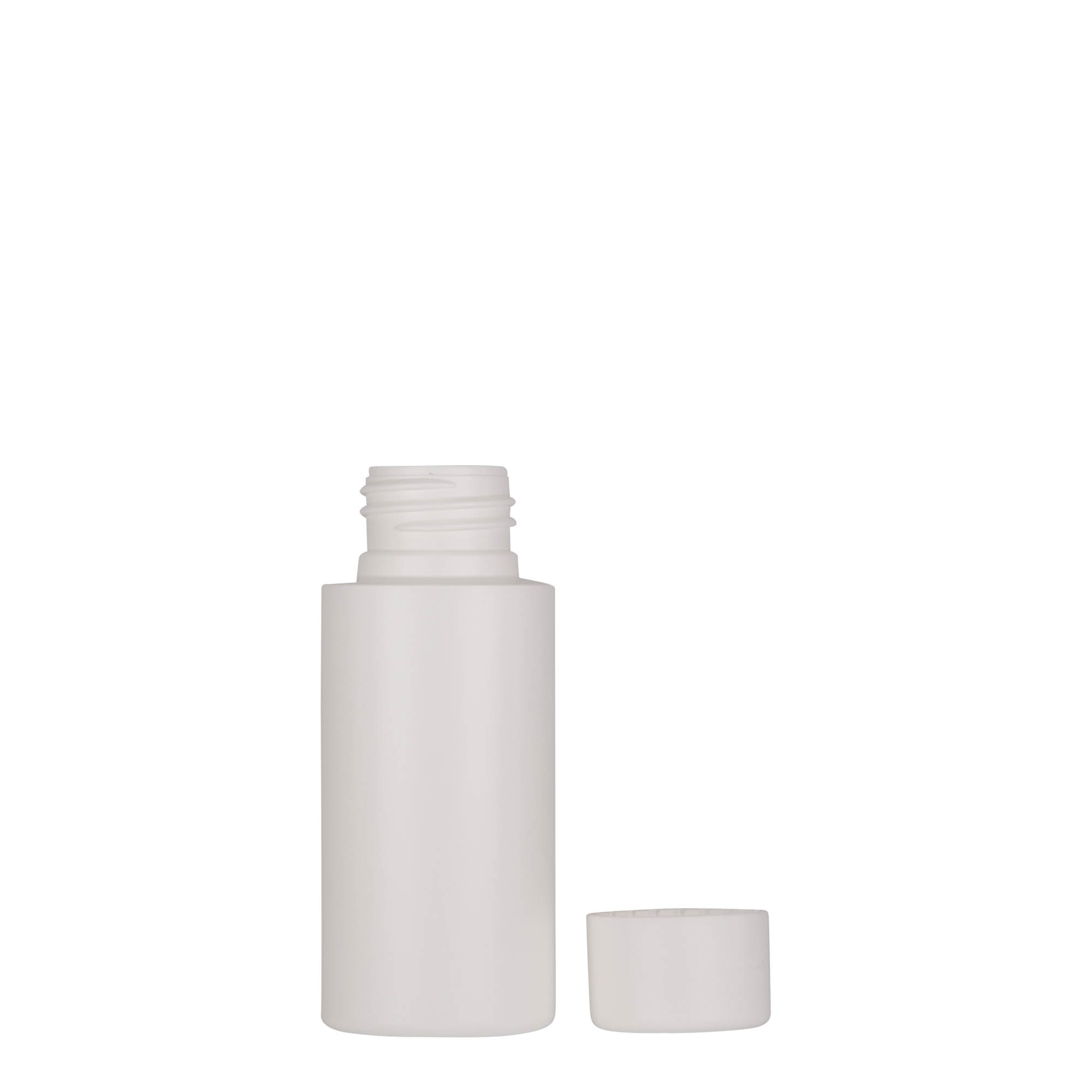 50 ml műanyag palack 'Pipe', zöld HDPE, fehér, nyílás: 24/410 50 ml műanyag palack 'Pipe', zöld HDPE, fehér, nyílás: 24/410