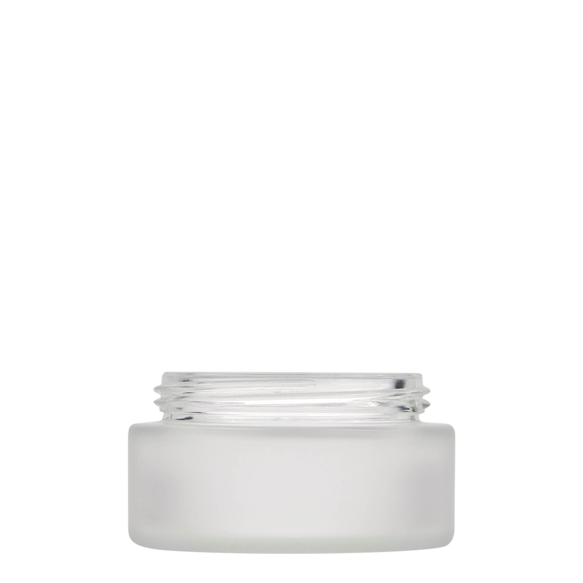 100 ml-es tégely 'Platin Edition', üveg, opál, szájnyílás: csavaros kupak