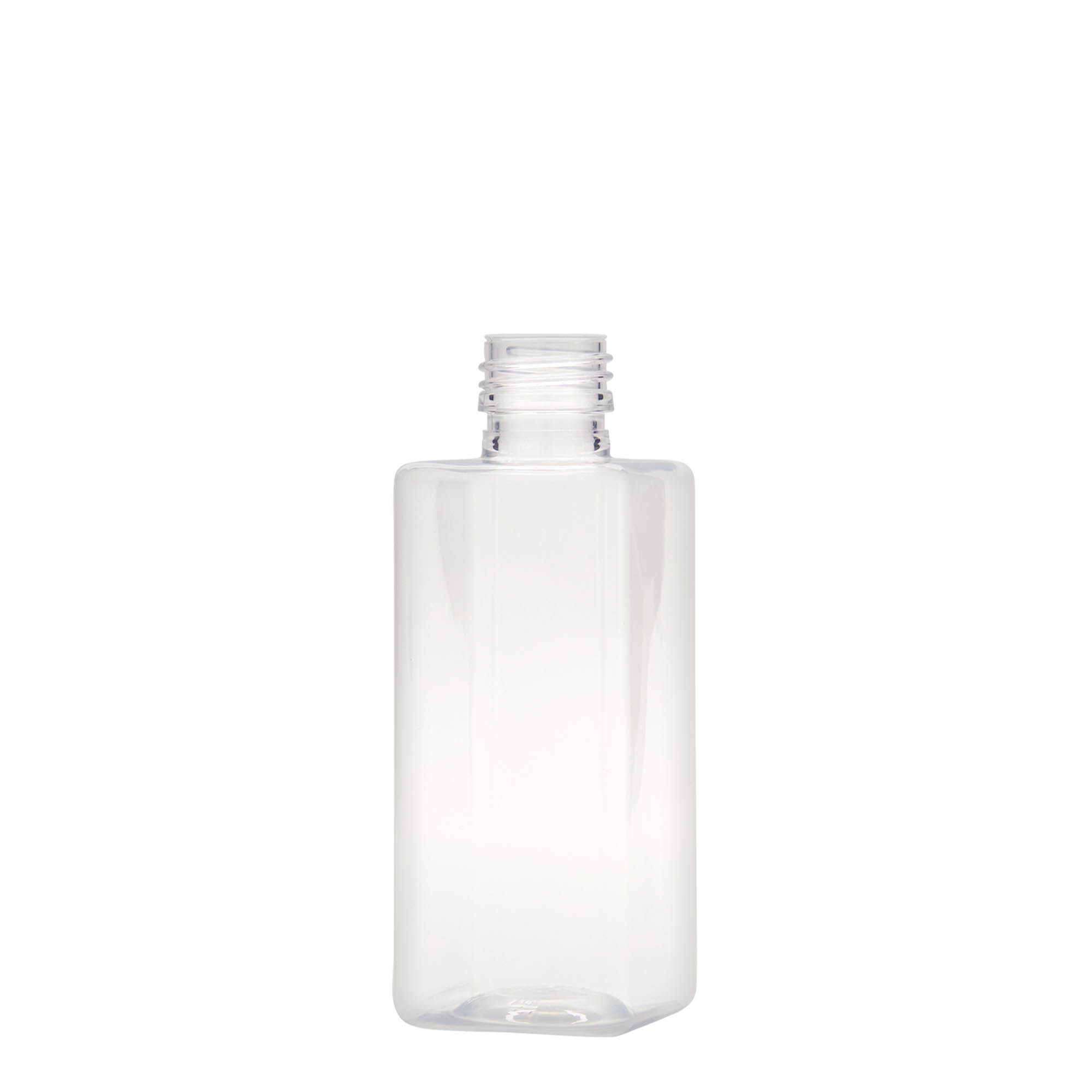 250 ml-es PET-palack 'Karl', négyzet alakú, műanyag, szájnyílás: PP 28