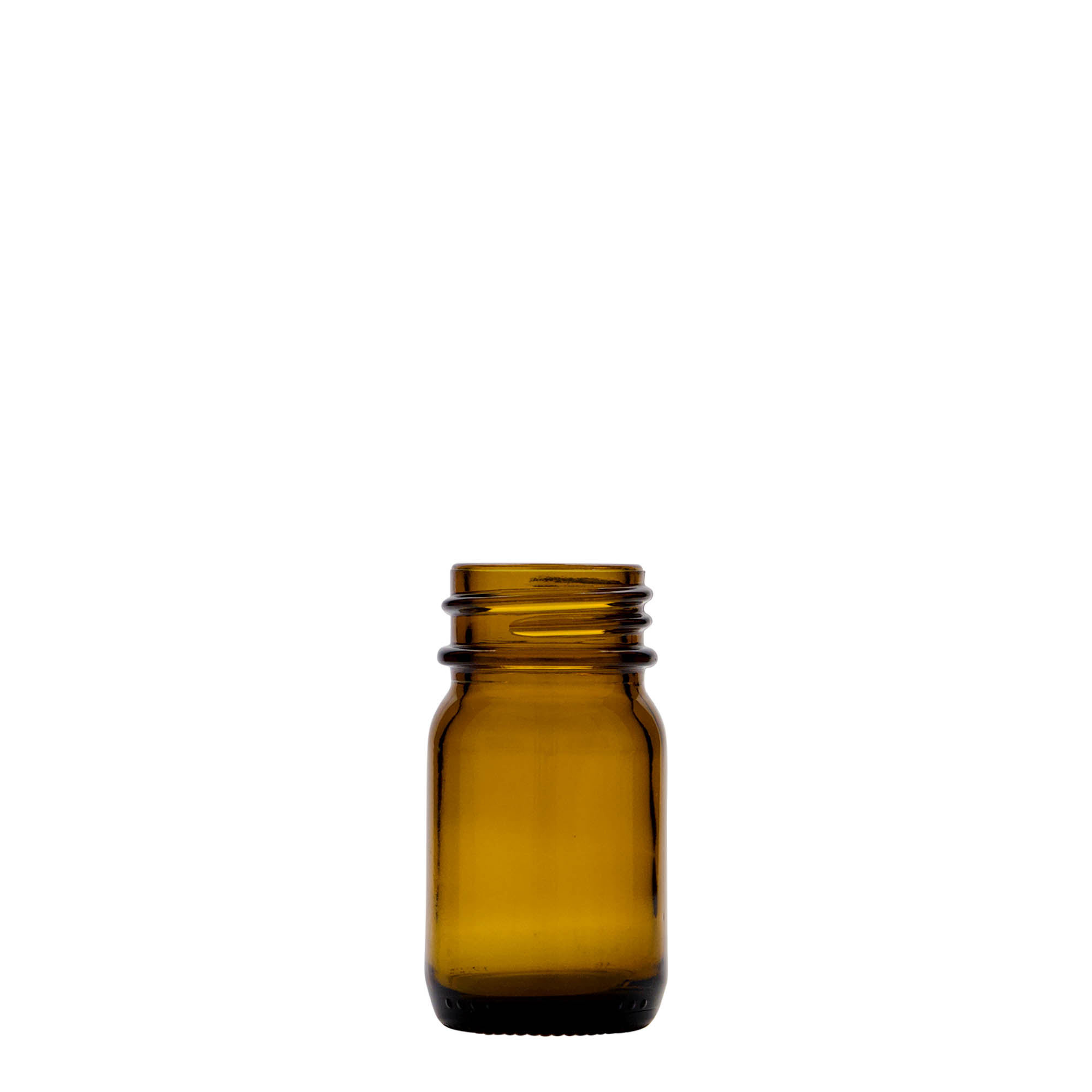 30 ml széles nyakú üveg, barna, nyílás: DIN 32 30 ml széles nyakú üveg, barna, nyílás: DIN 32