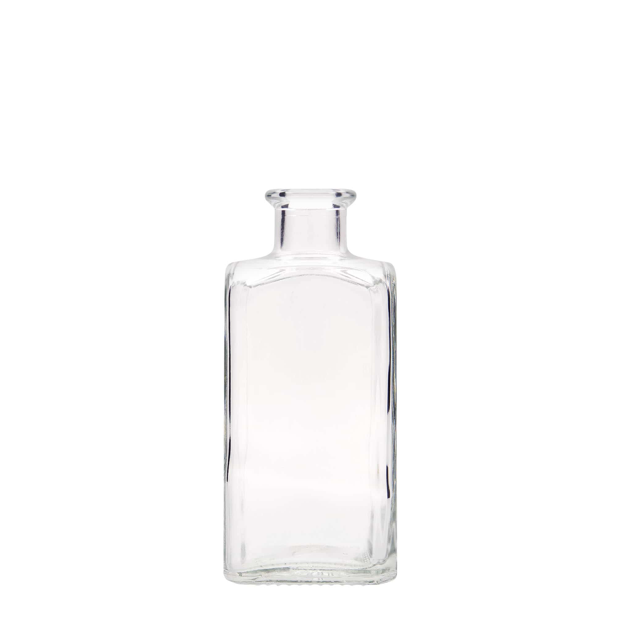 250 ml üveges gyógyszerész négyzet, négyzet alakú, nyílás: parafa