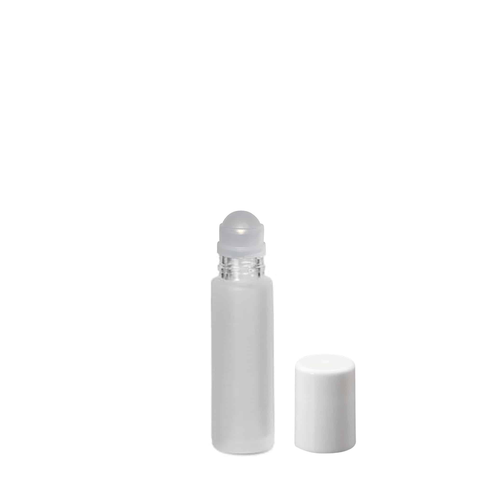 10 ml roll-on üveg, üveg, jéghatású, nyílás: csavarzár