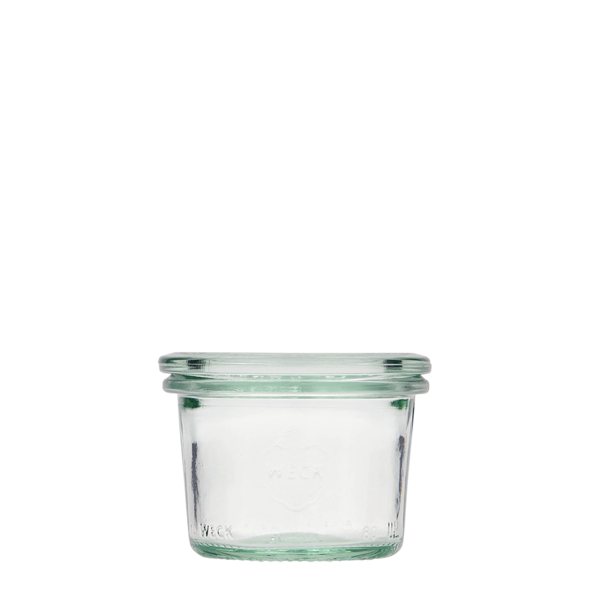80 ml WECK-tölcsérüveg, nyílás: kerek perem