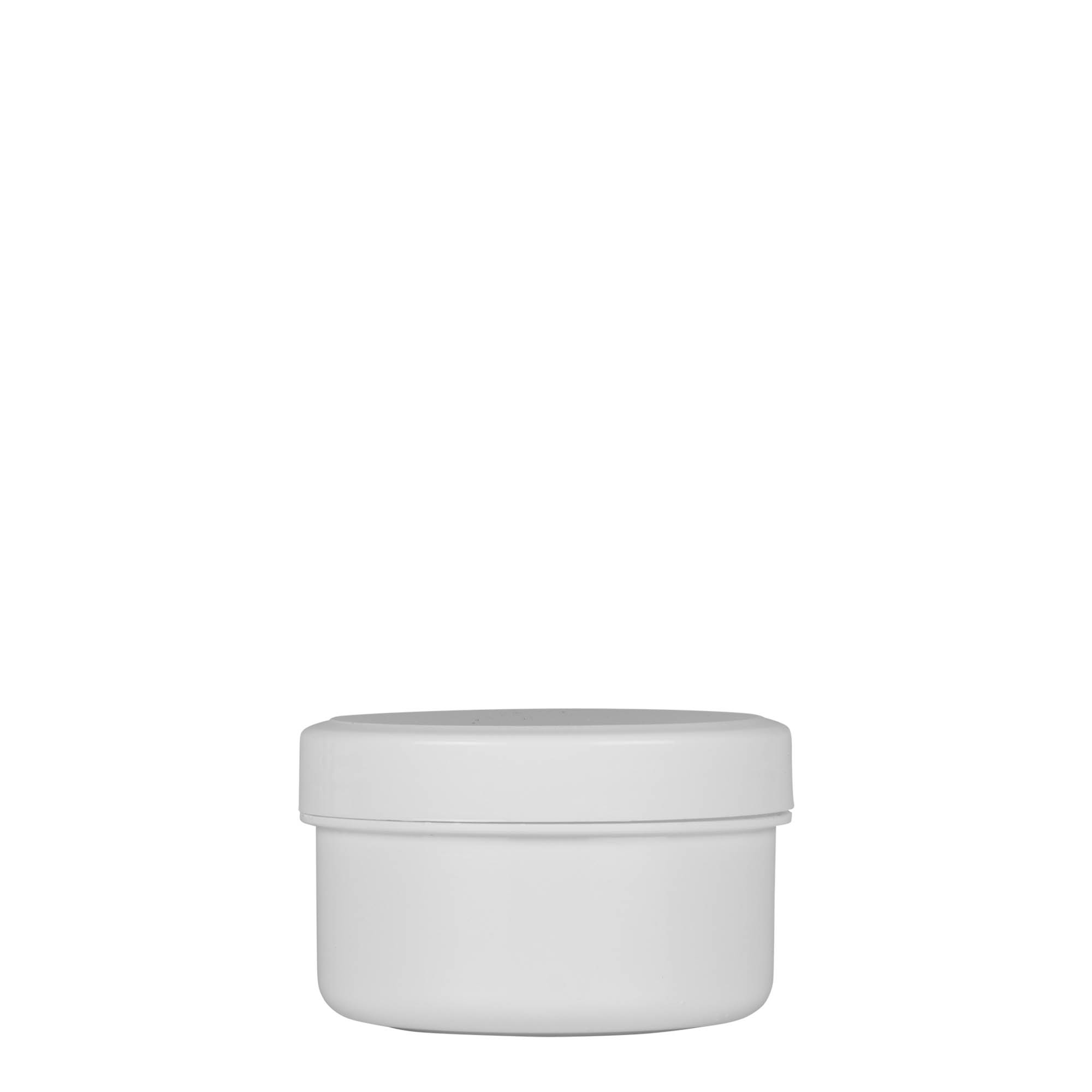60 ml műanyag doboz 'White Line', PP, fehér, nyílás: csavarzár 60 ml műanyag doboz 'White Line', PP, fehér, nyílás: csavarzár