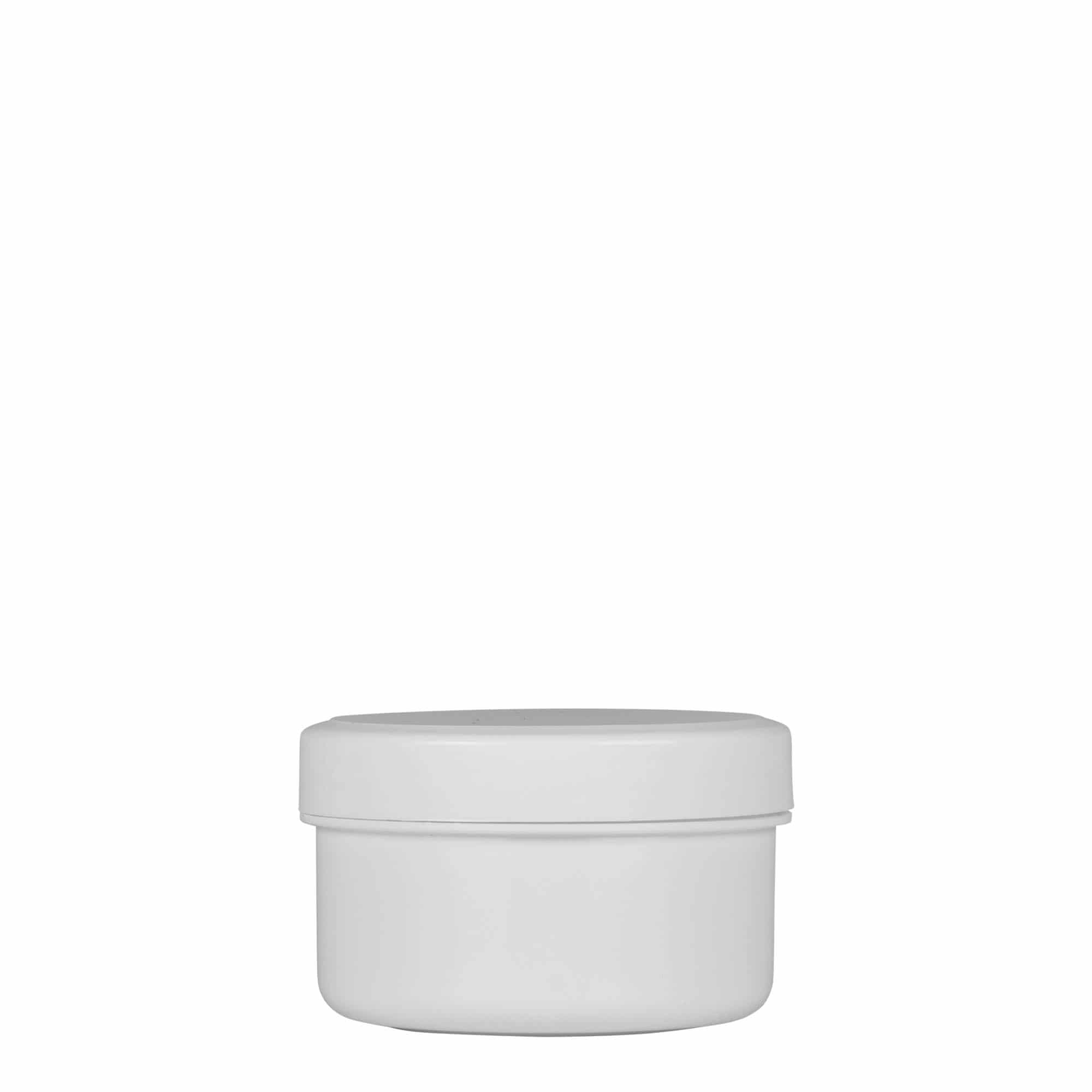 60 ml műanyag doboz 'White Line', PP, fehér, nyílás: csavarzár