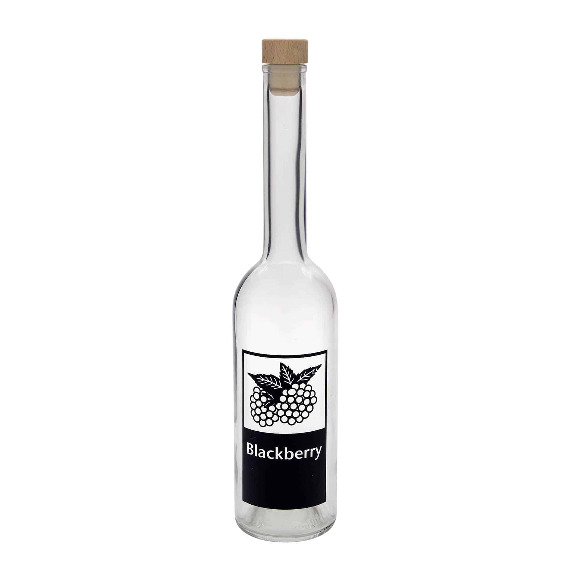 500 ml üvegpalack 'Opera', motívum: Szeder, nyak: parafa