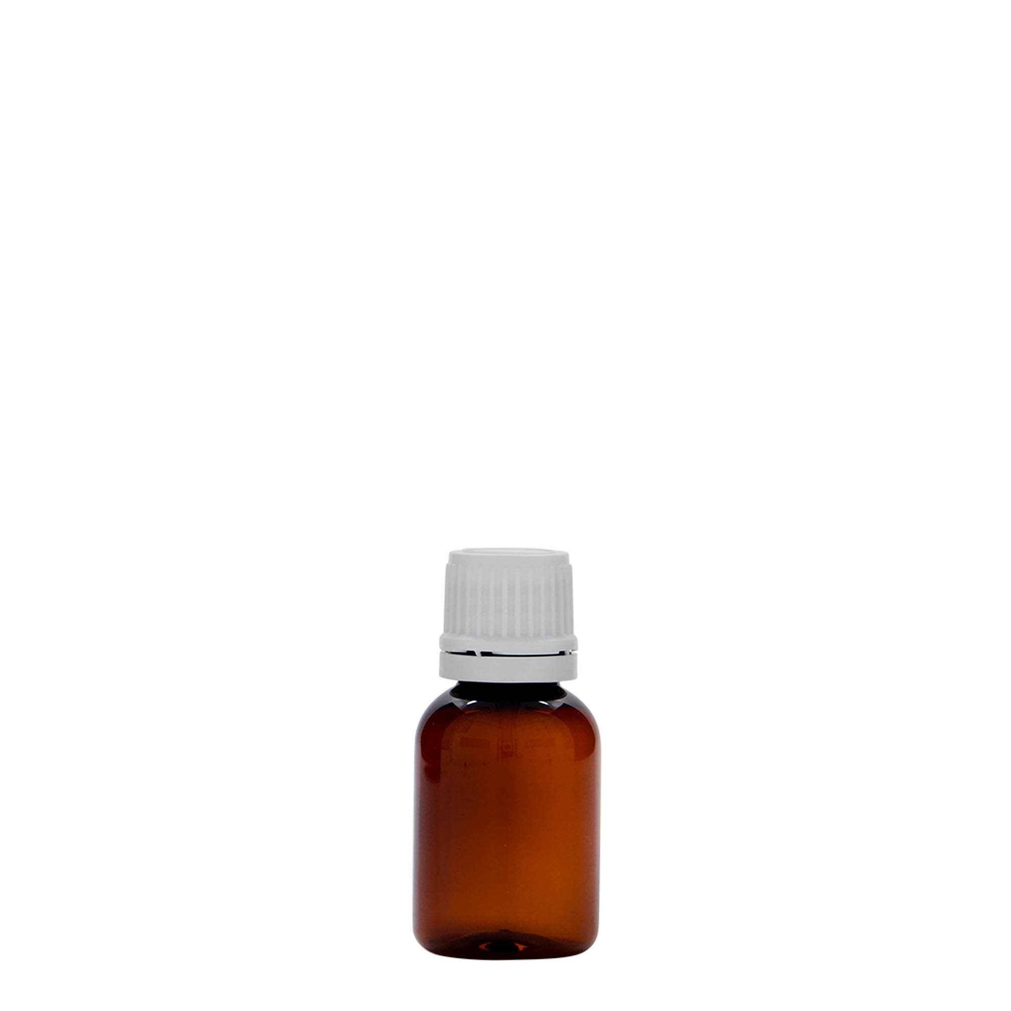 20 ml PET orvosi üveg 'Easy Living', barna, műanyag, nyakátmérő: DIN 18