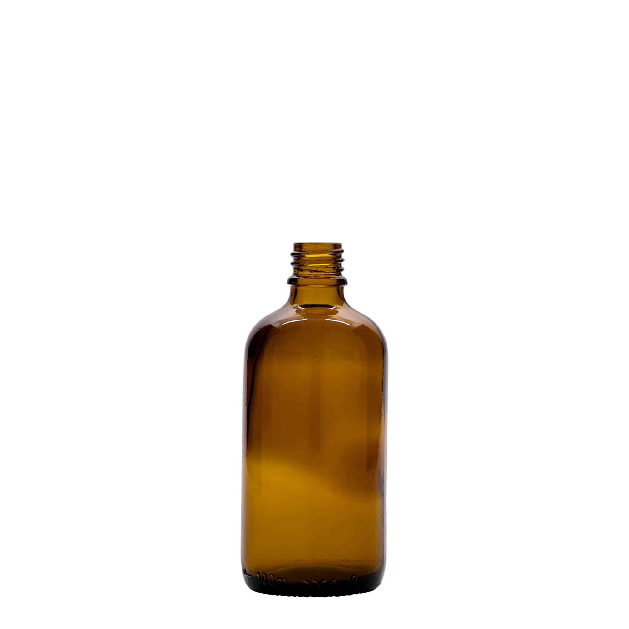 100 ml orvosi üveg, barna, nyílás: DIN 18