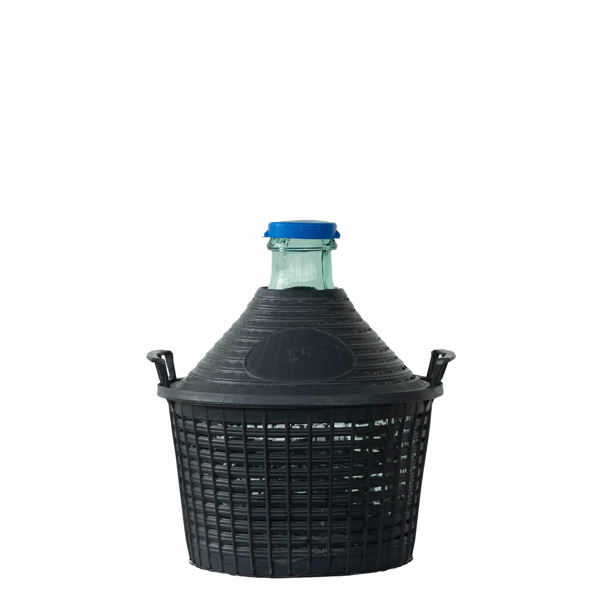 5 l ballonpalack szűk nyakkal, üveg, nyílás: fedéllel