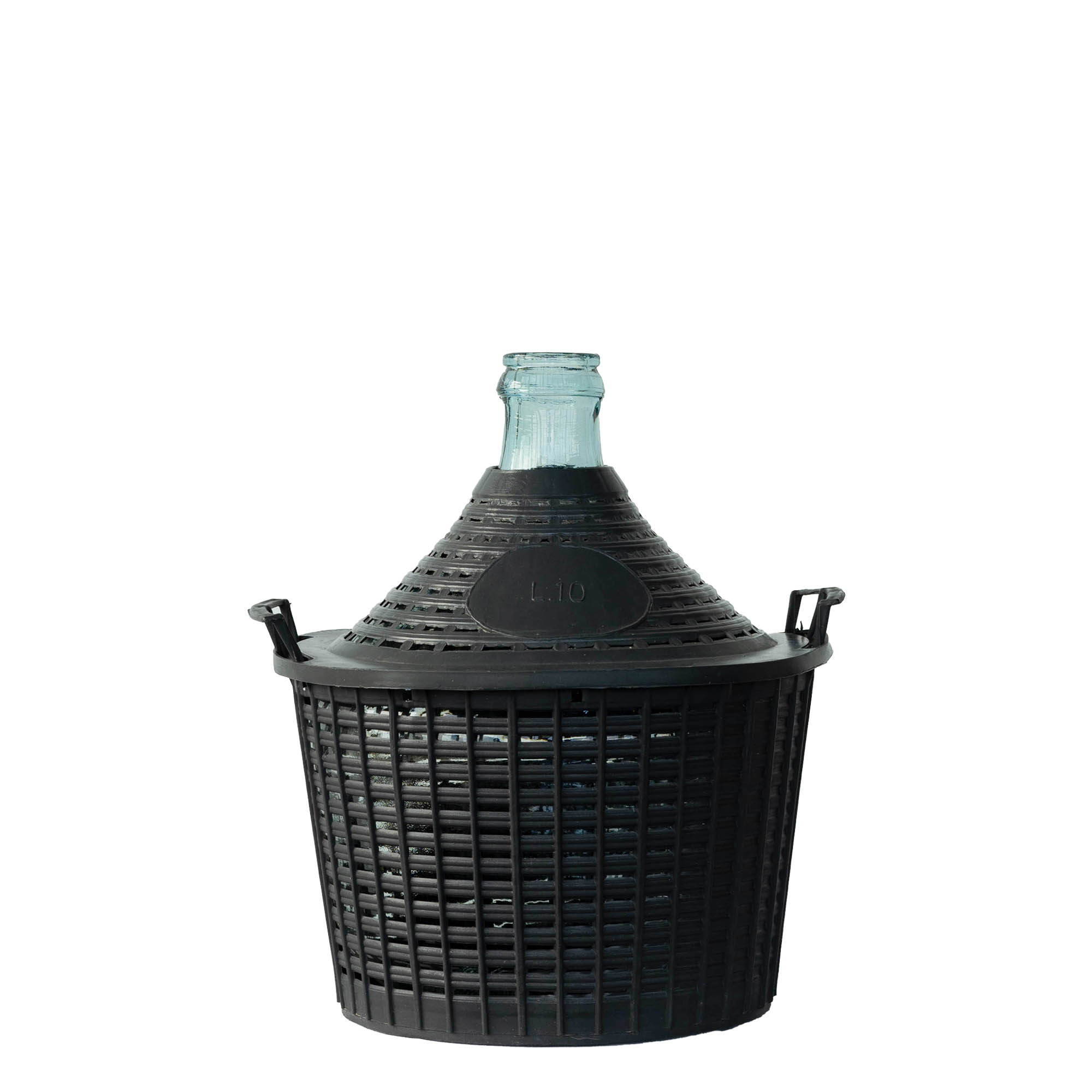 10 l ballonpalack keskeny nyakú, üveg, nyílás: ráhúzható fedél