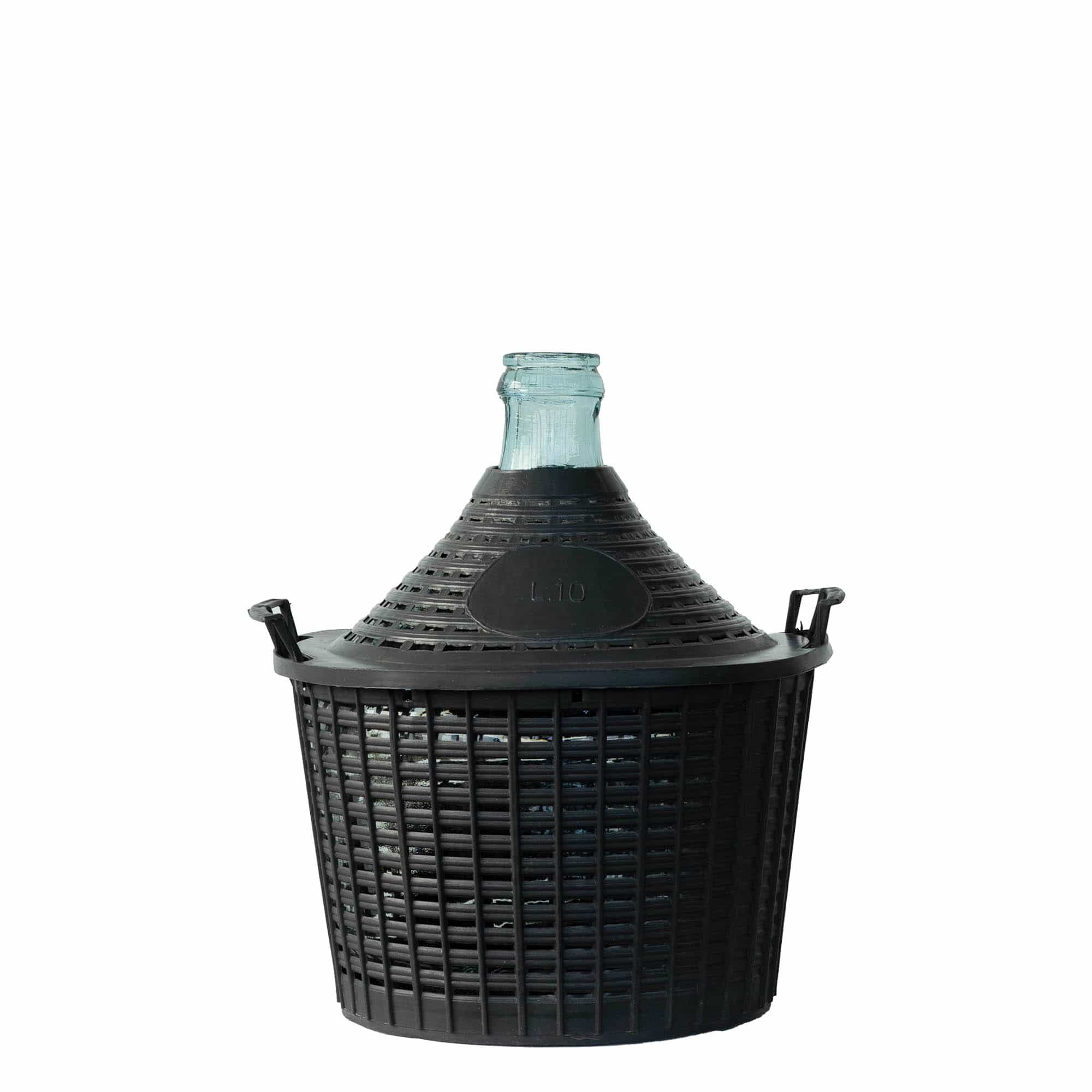 10 l ballonpalack keskeny nyakú, üveg, nyílás: ráhúzható fedél