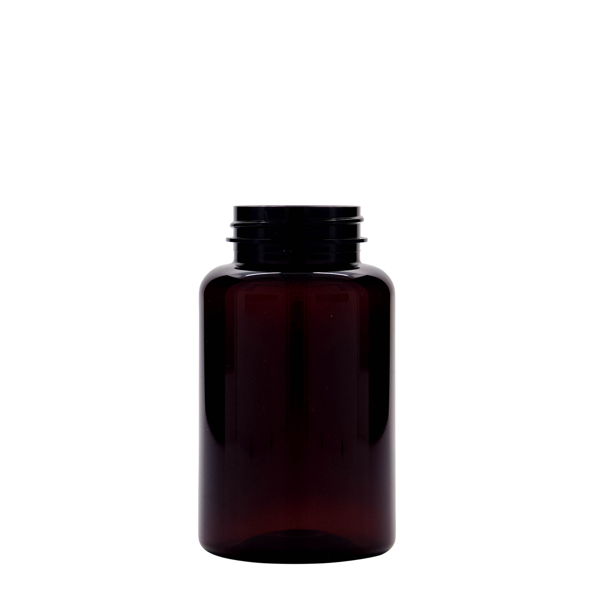 250 ml PET-palack, műanyag, barna, nyakméret: 45/400