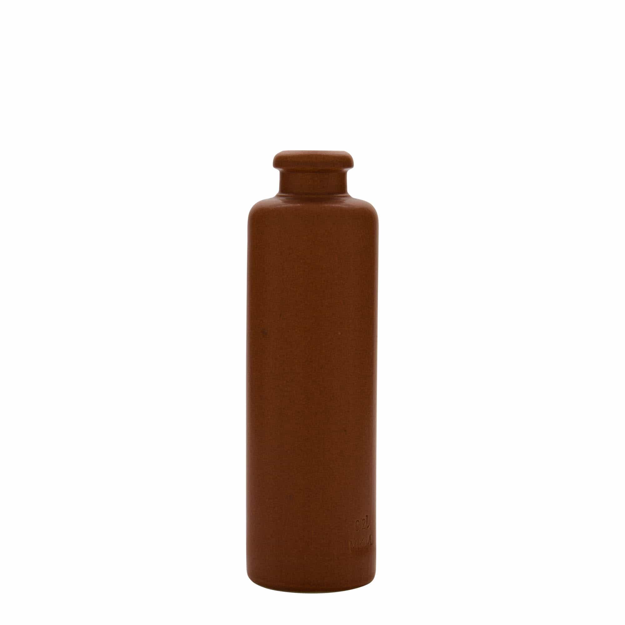 200 ml-es agyagkorsó, kőagyag, piros-barna, szájnyílás: parafadugó 200 ml-es agyagkorsó, kőagyag, piros-barna, szájnyílás: parafadugó