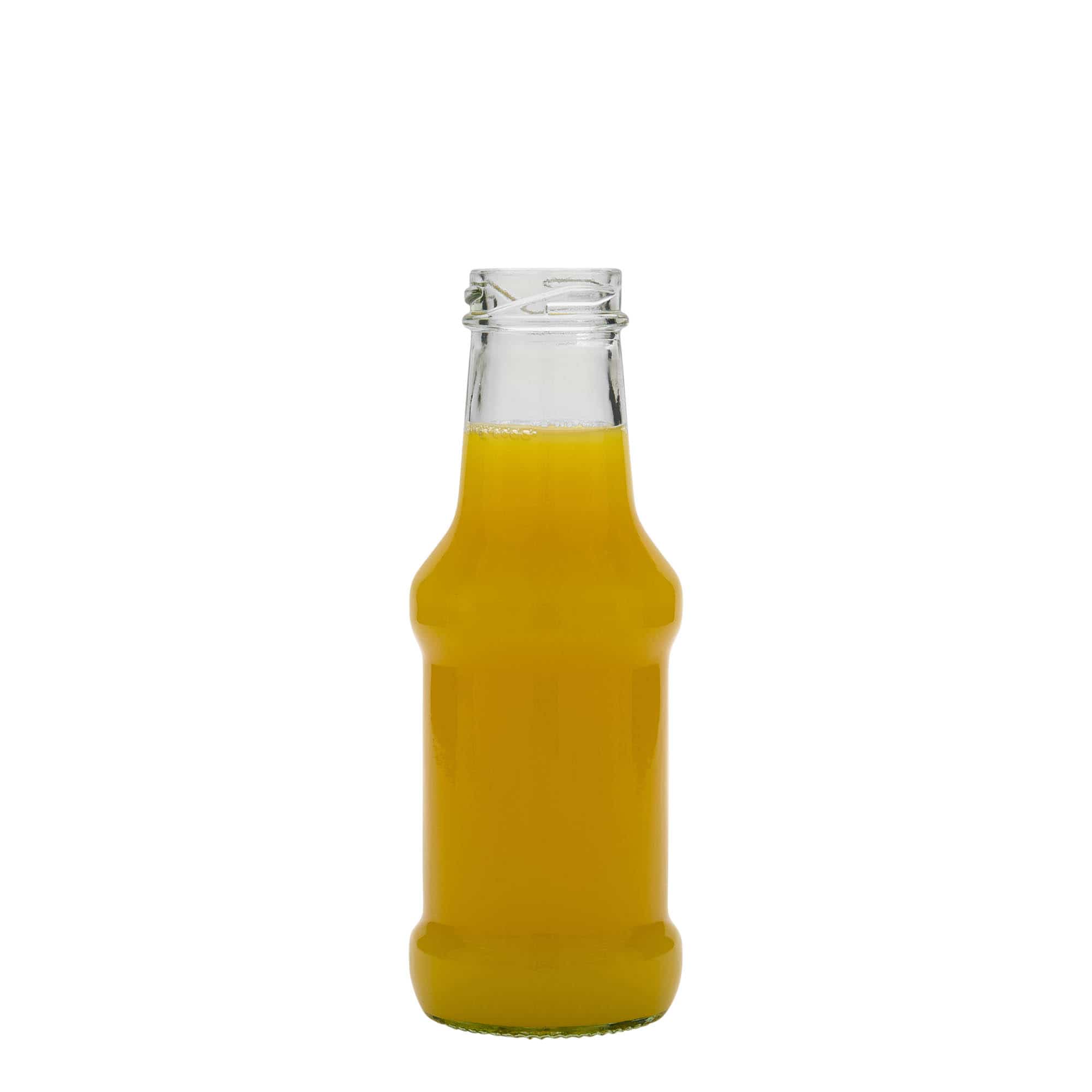 250 ml szószosüveg, üveg, nyílás: csavaros zárófedél (TO 38)