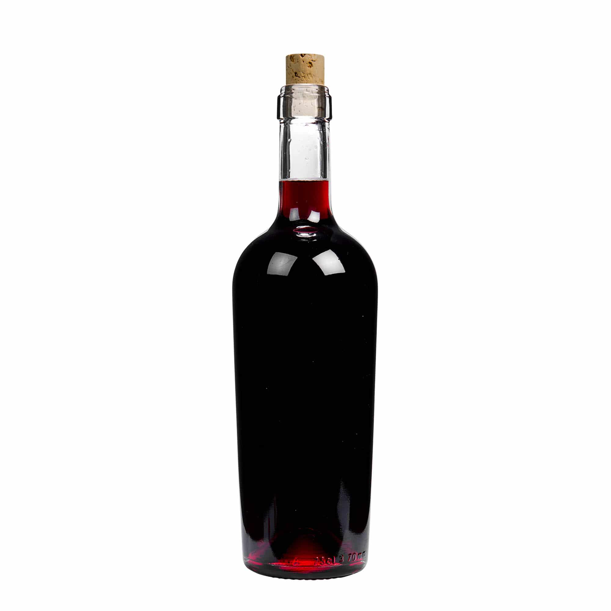 750 ml-es borospalack 'Imperiale', szájnyílás: parafadugó