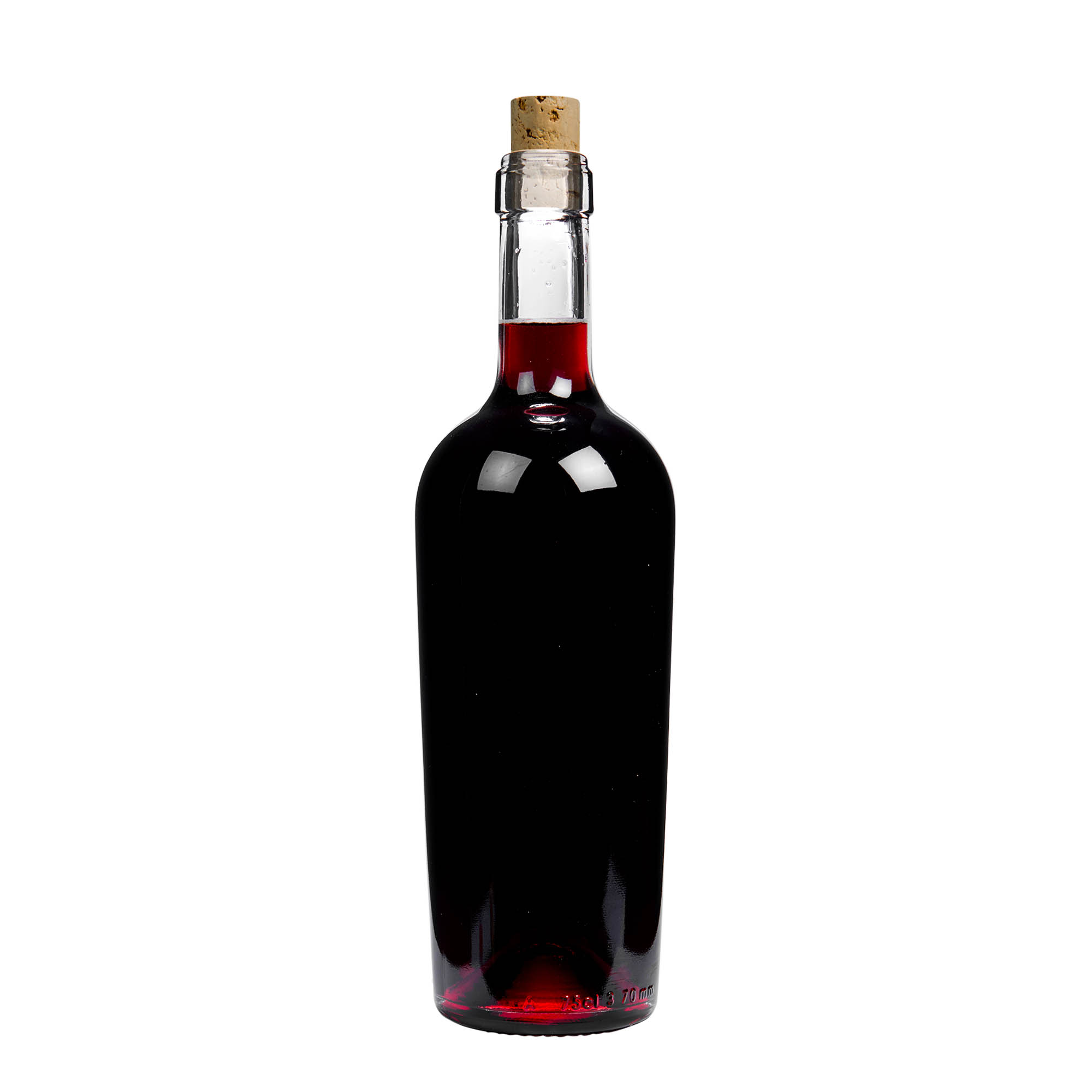 750 ml borosüveg 'Imperiale', nyak: parafa