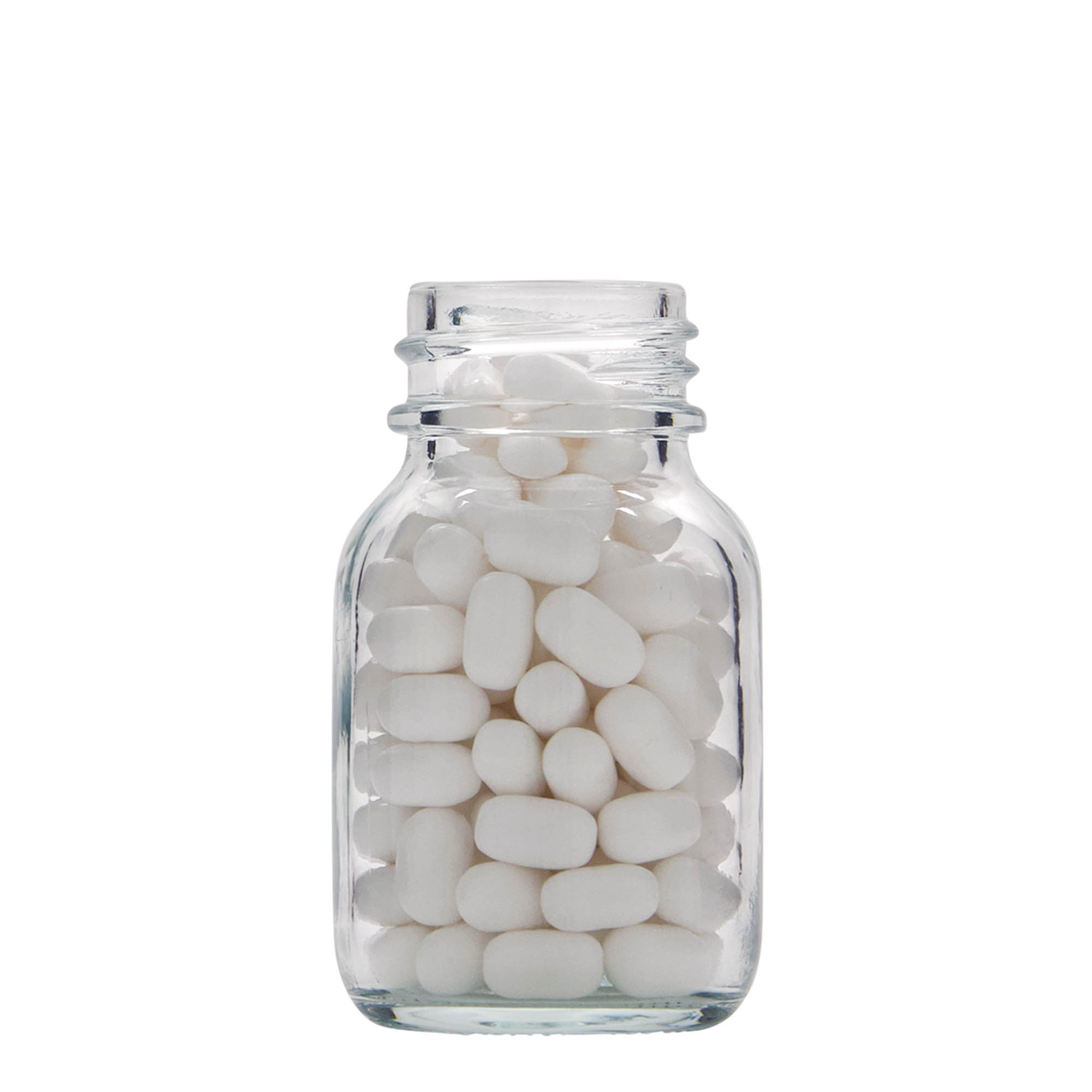 50 ml széles szájú üveg, nyílás: DIN 32 50 ml széles szájú üveg, nyílás: DIN 32