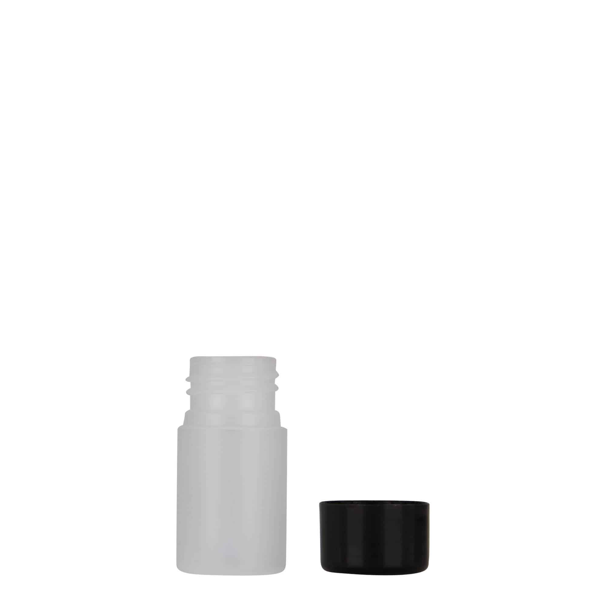 15 ml műanyag palack 'Tuffy', HDPE, természetes, nyakméret: 24/410