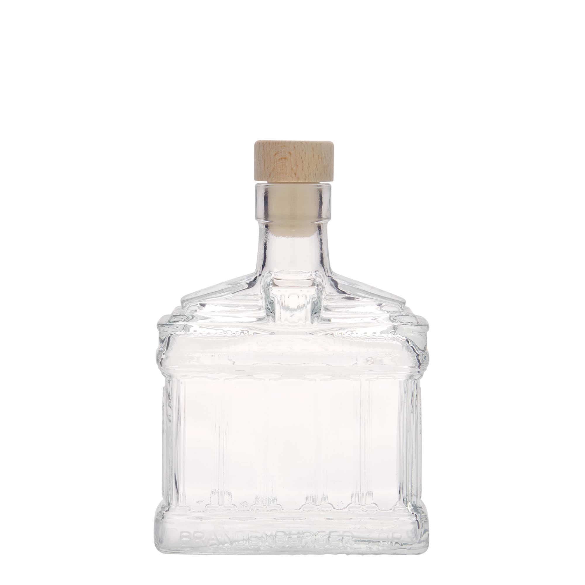 200 ml üvegpalack 'Brandenburgi kapu', nyílás: parafa
