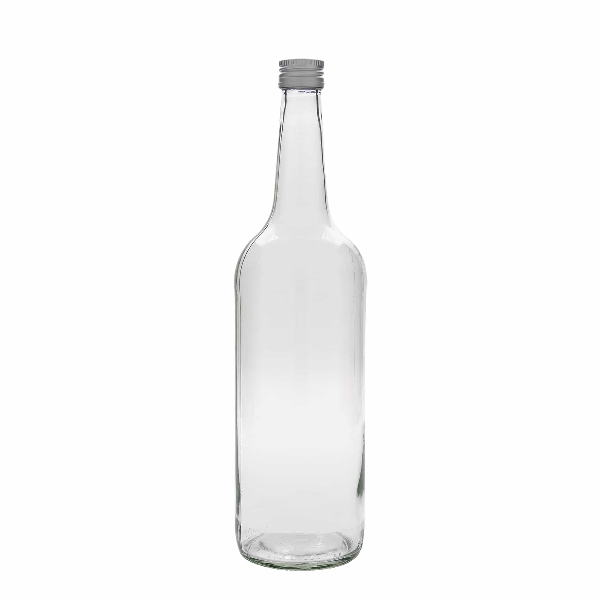 1.000 ml üvegpalack egyenes nyakkal, nyílás: PP 28