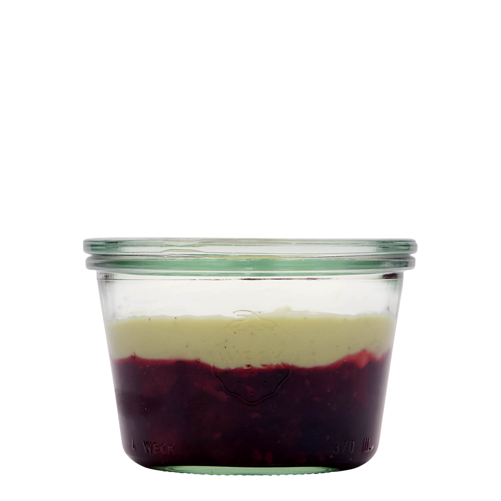 370 ml WECK fordított üvegedény, nyílás: kerek perem 370 ml WECK fordított üvegedény, nyílás: kerek perem