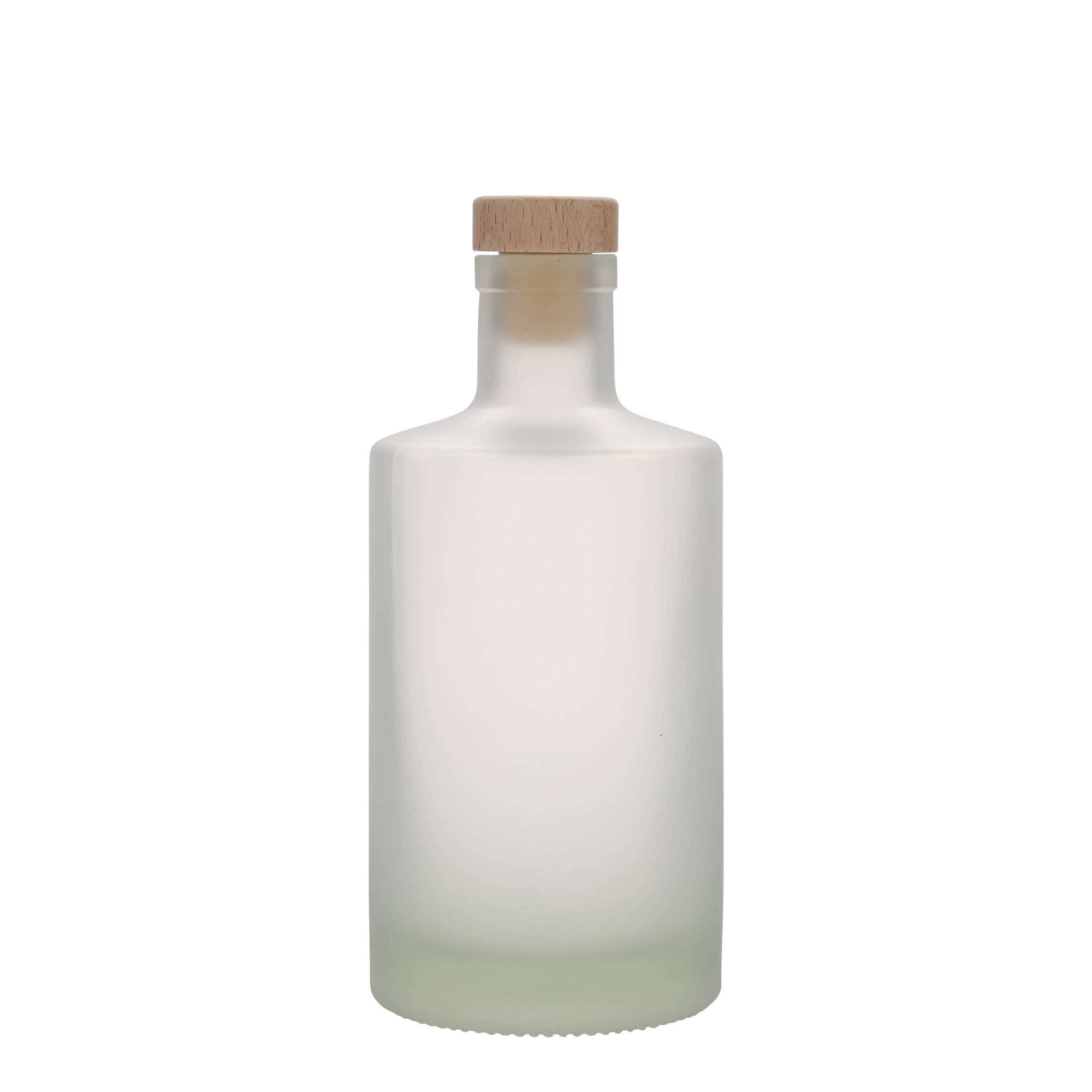500 ml-es üvegpalack 'Caroline', opál, szájnyílás: parafadugó