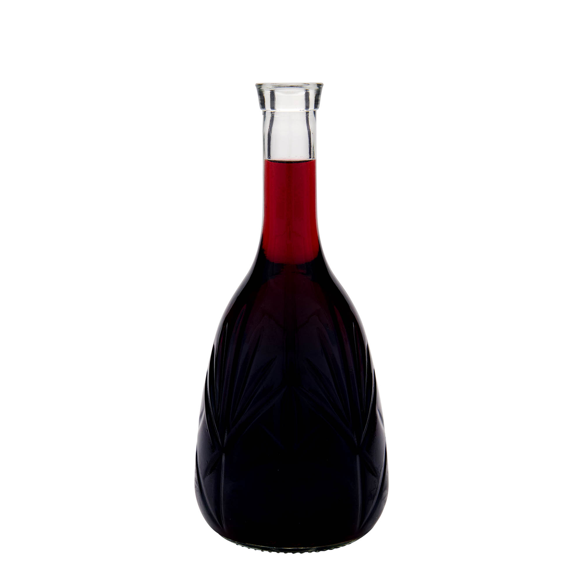 1.000 ml üvegpalack 'Reliefa', nyílás: parafa
