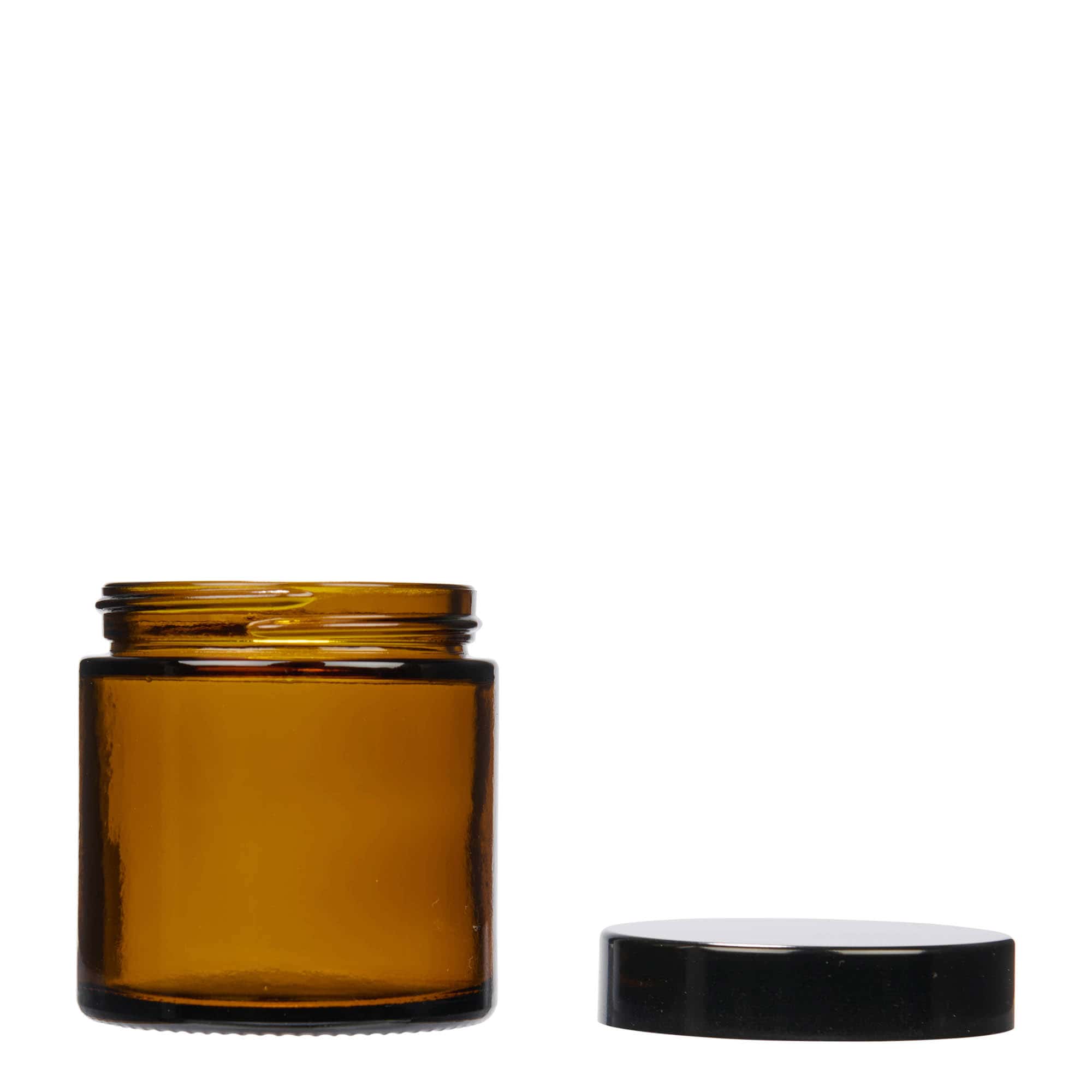 120 ml tégely 'Brown Line', üveg, barna, nyílás: csavarzár